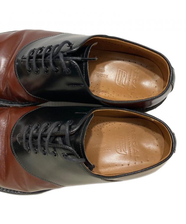 Regal ブラウンレザーサドル 中古・古着通販】REGAL (リーガル) サドルシューズ ブラック×ブラウン