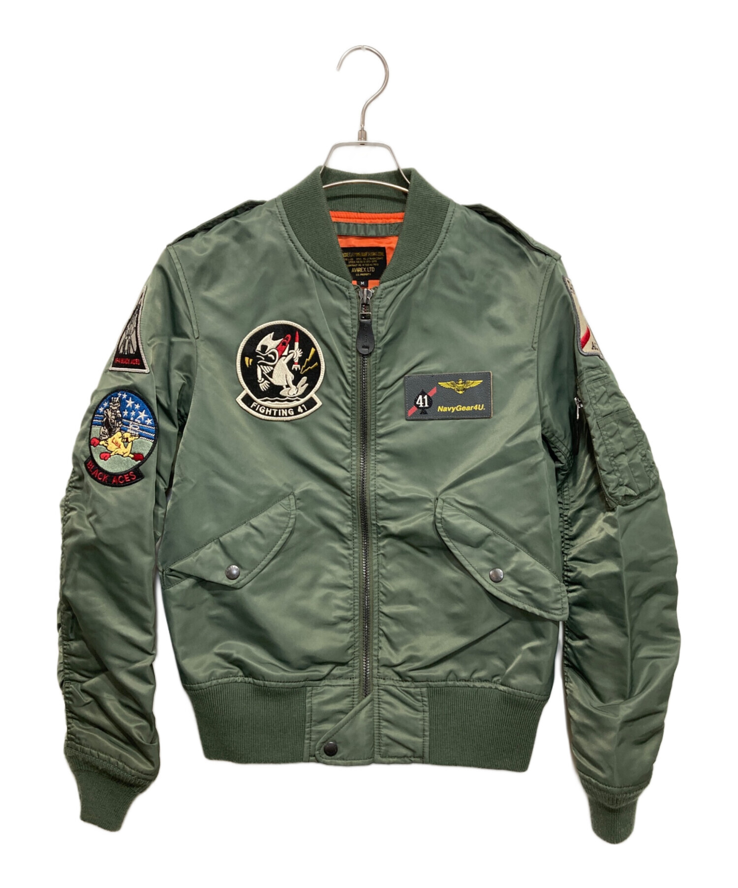 中古・古着通販】AVIREX (アヴィレックス) L-2B ブラックエース