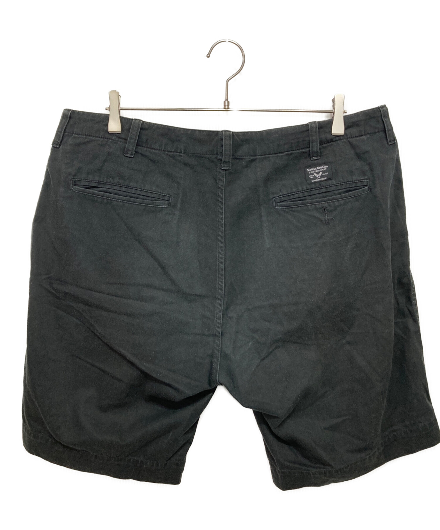 Supremeシュプリームハーフパンツストライプ黒白希少 中古・古着通販】Supreme (シュプリーム) ハーフパンツ ブラック