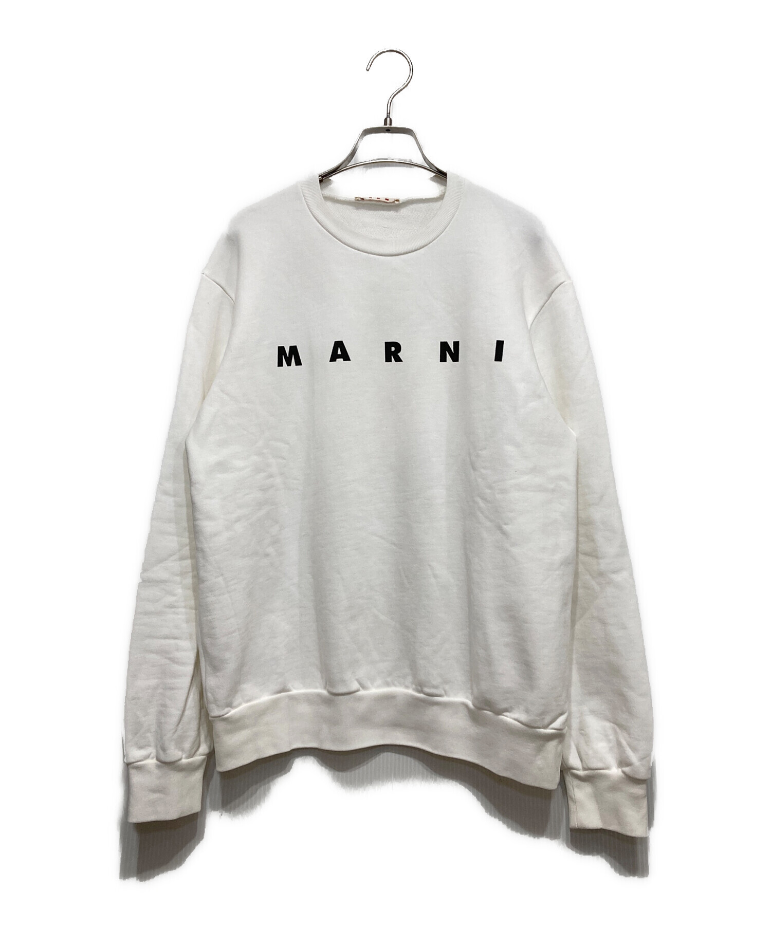 中古・古着通販】MARNI (マルニ) ロゴスウェット ホワイト サイズ:14