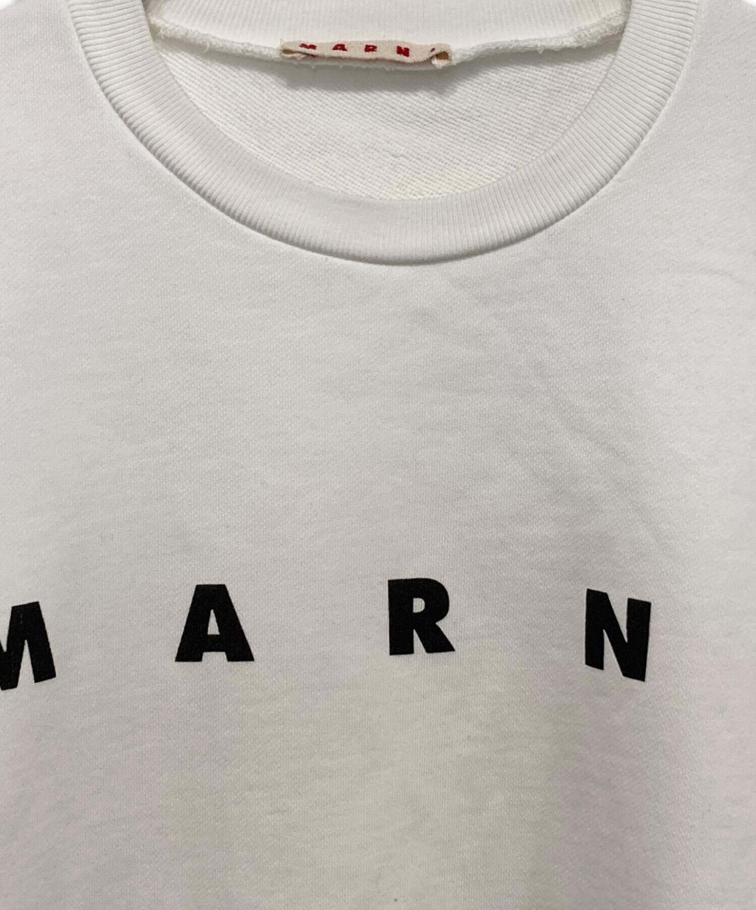 中古・古着通販】MARNI (マルニ) ロゴスウェット ホワイト サイズ:14