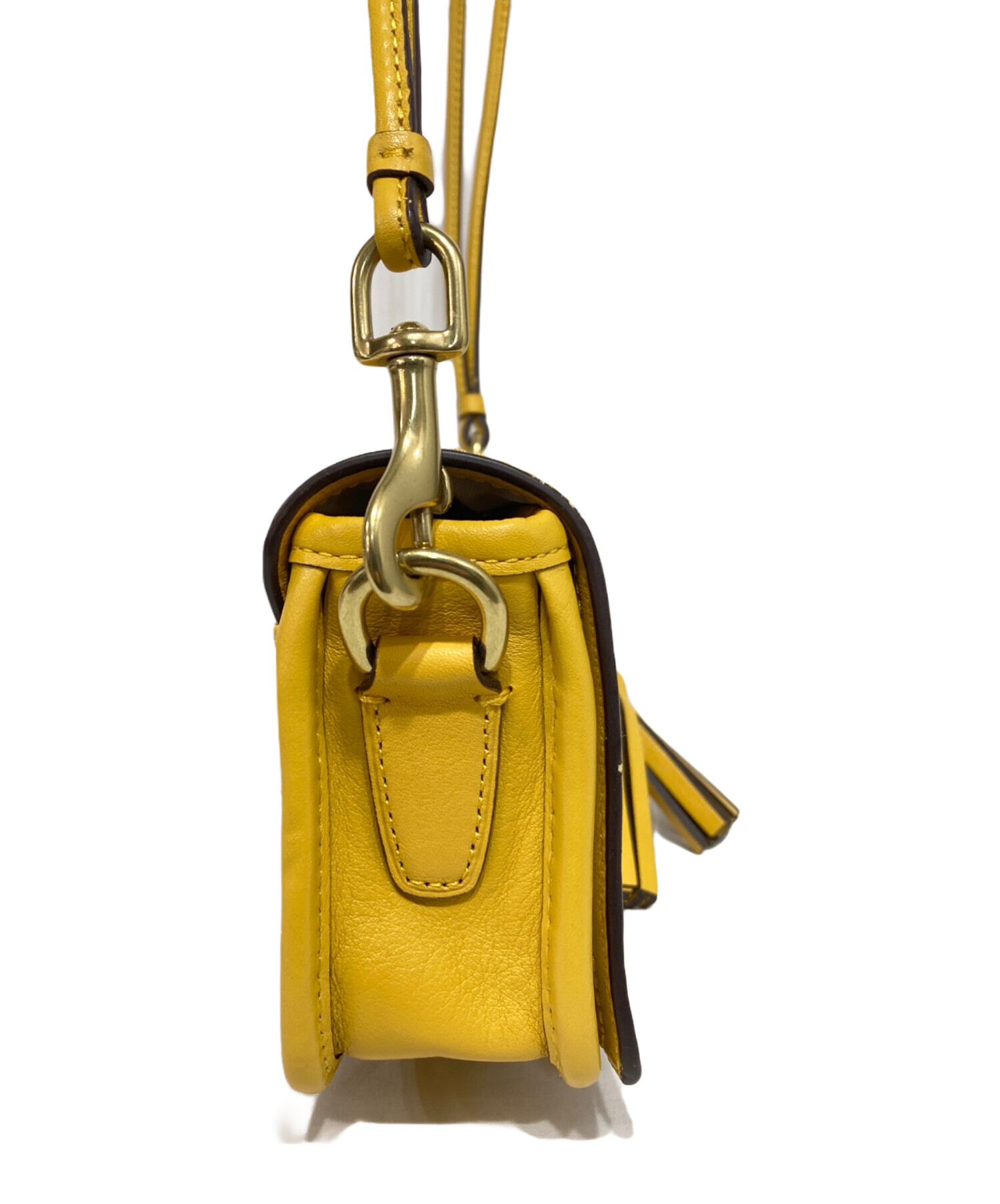 中古・古着通販】COACH (コーチ) ショルダーバッグ イエロー｜ブランド