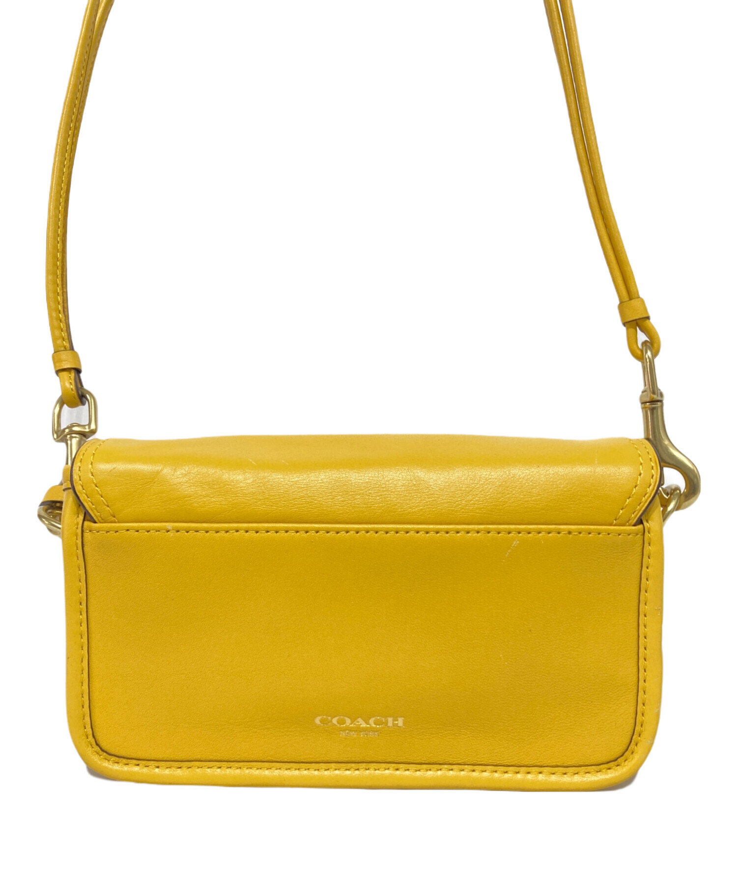 中古・古着通販】COACH (コーチ) ショルダーバッグ イエロー｜ブランド