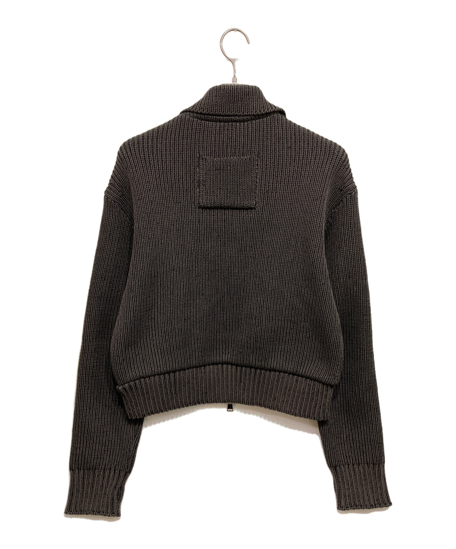 中古・古着通販】OUAT (オーユーエーティー) META ZIP KNIT ブラック