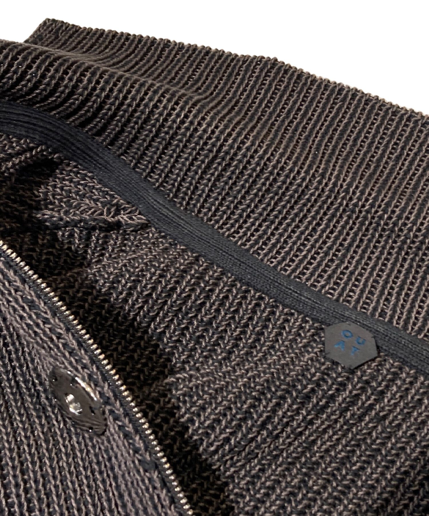 中古・古着通販】OUAT (オーユーエーティー) META ZIP KNIT ブラック