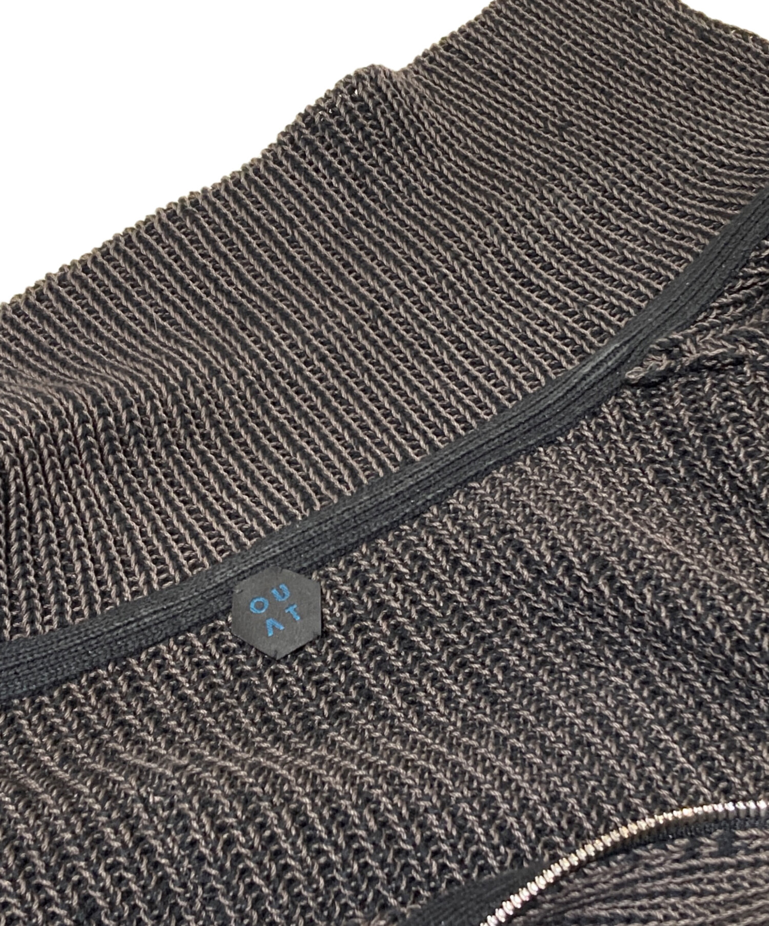 中古・古着通販】OUAT (オーユーエーティー) META ZIP KNIT ブラック