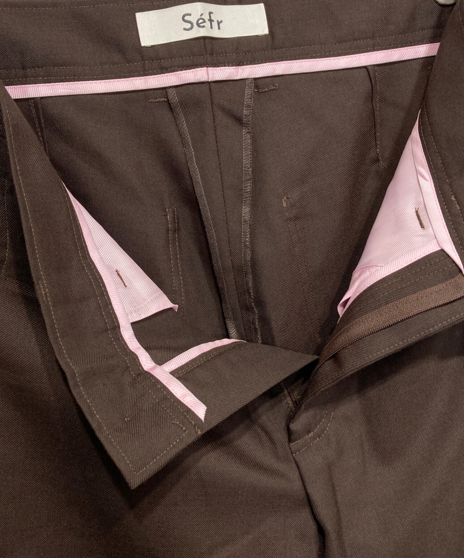 中古・古着通販】Sefr (セファ) JIRO TROUSER ブラウン サイズ:S