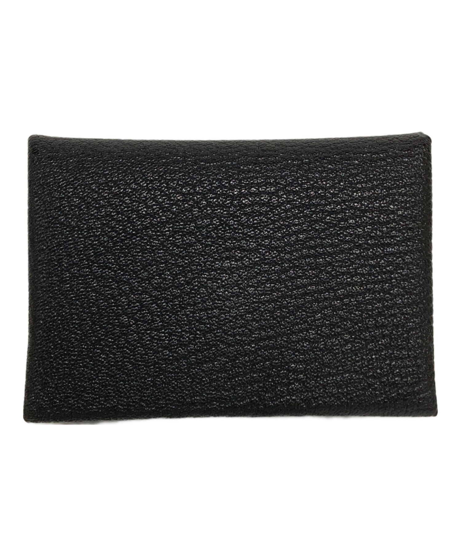中古・古着通販】HERMES (エルメス) CALVI DUO-カードケース ブラック 