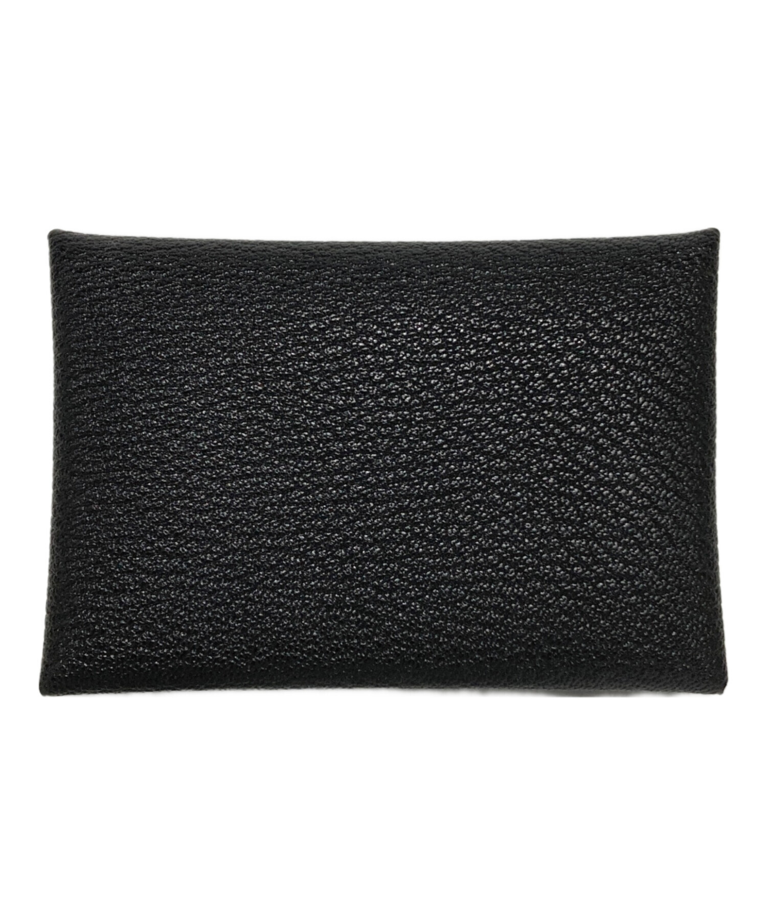 中古・古着通販】HERMES (エルメス) CALVI DUO-カードケース ブラック 