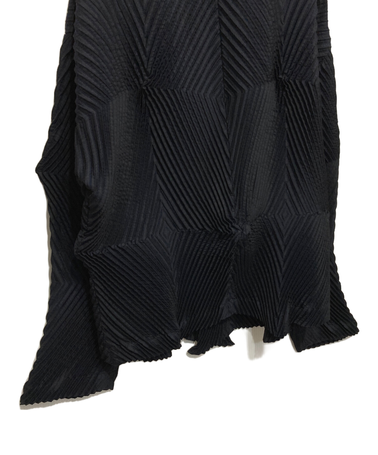 イッセイミヤケ　3Dスチームストレッチ　ドッキング　プリーツジャケット　紺　M 中古・古着通販】ISSEY MIYAKE (イッセイミヤケ) 3D steam stretch