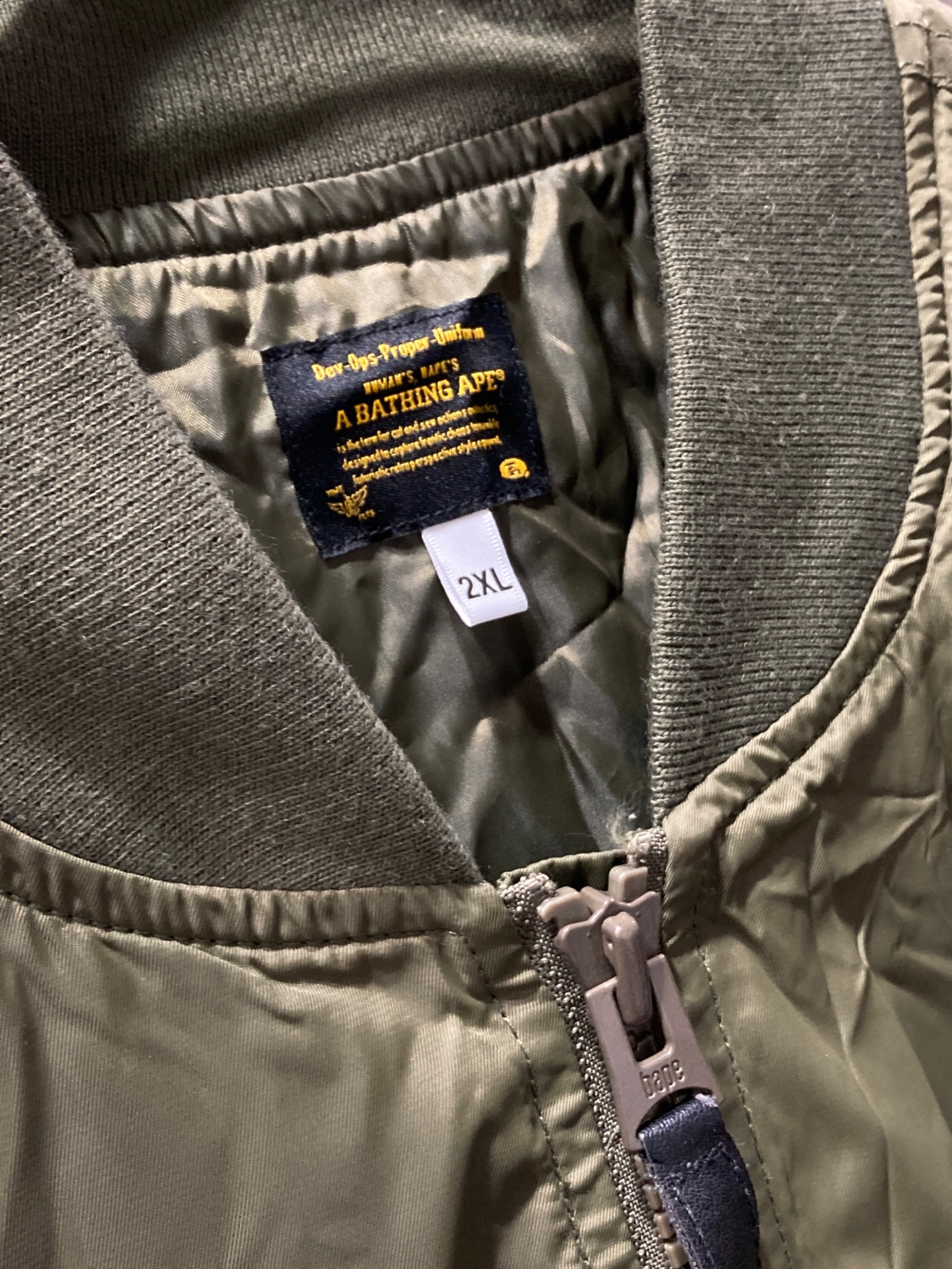 中古・古着通販】A BATHING APE (ア ベイシング エイプ) ナイロンMA-1