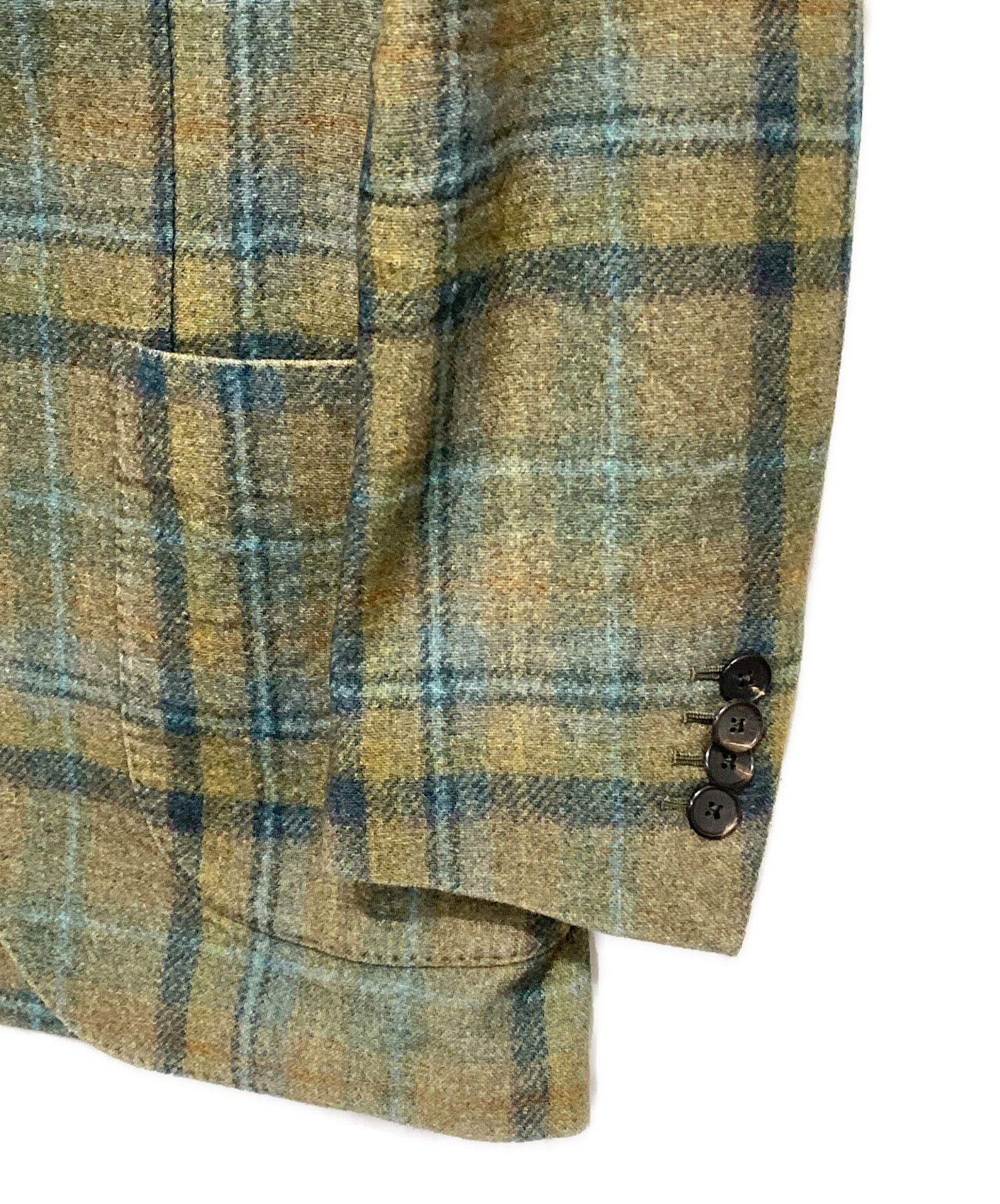 中古・古着通販】LARDINI (ラルディーニ) チェックウールテーラード