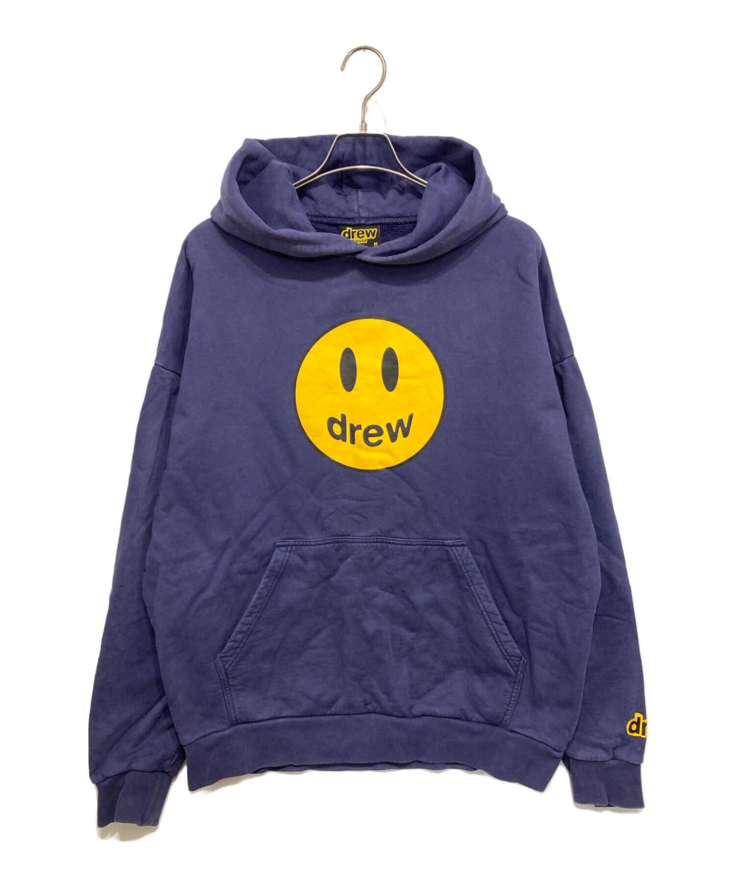 drew house スマイリーフェイスパーカー青 中古・古着通販】Drew House (ドリューハウス) スマイリープルパーカー
