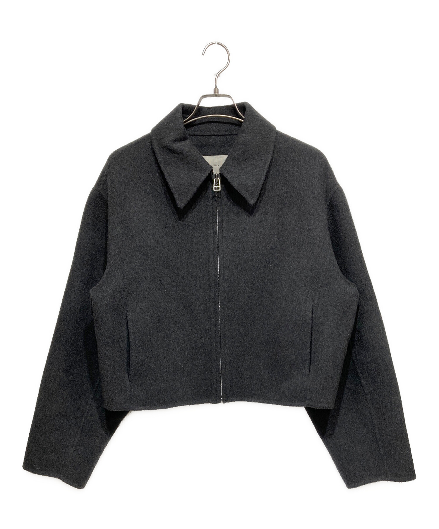 TODAYFUL トゥデイフル Wool Zip Blouson 38 中古・古着通販】TODAYFUL (トゥデイフル) Wool Zip Blouson グレー