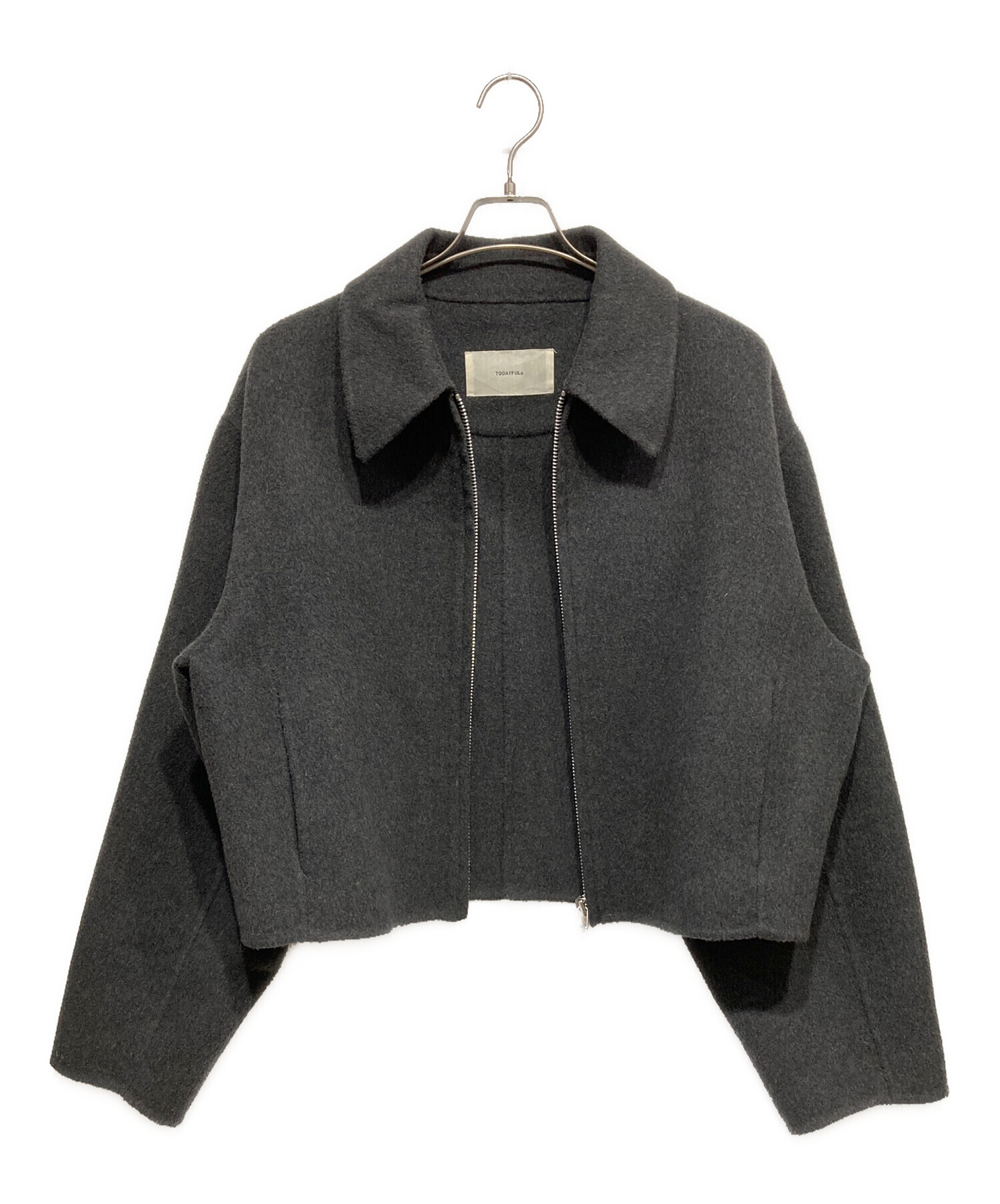 中古・古着通販】TODAYFUL (トゥデイフル) Wool Zip Blouson グレー