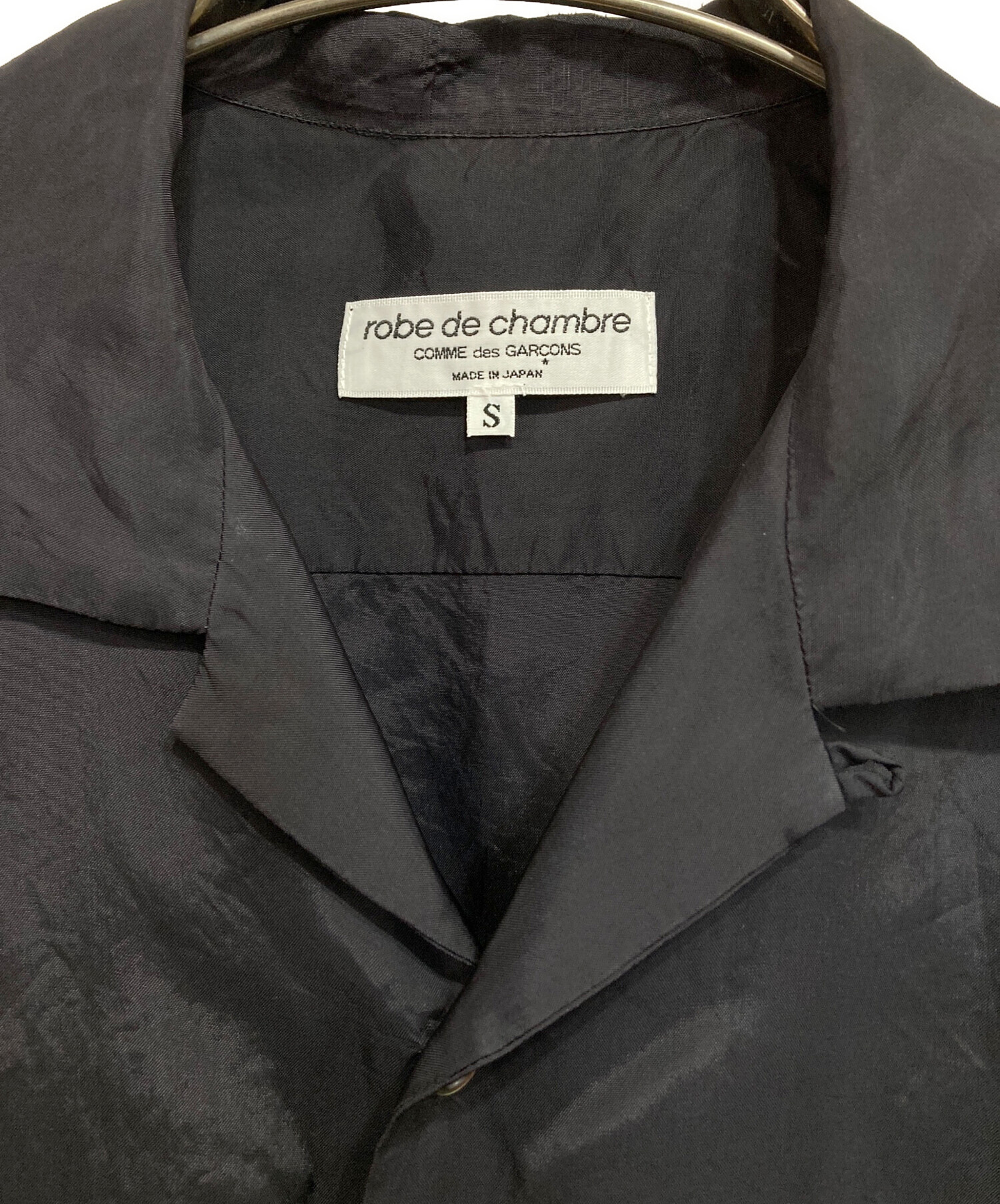 ローブドシャンブル コムデギャルソン レース ノースリーブトップス 黒 1997 中古・古着通販】ROBE DE CHAMBRE COMME DES GARCONS (ローブド
