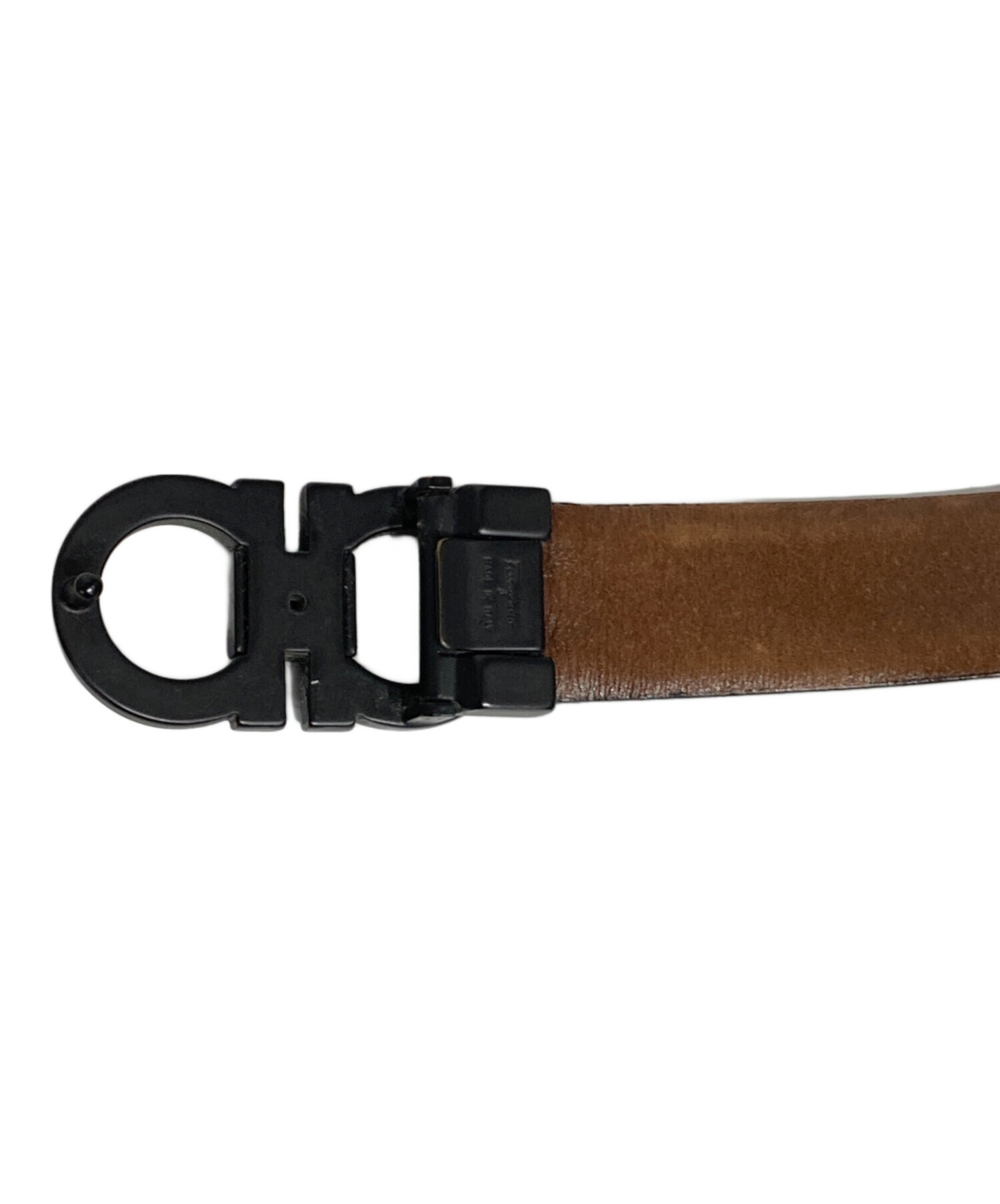 中古・古着通販】Ferragamo (フェラガモ) ダブルガンチーニ-レザー