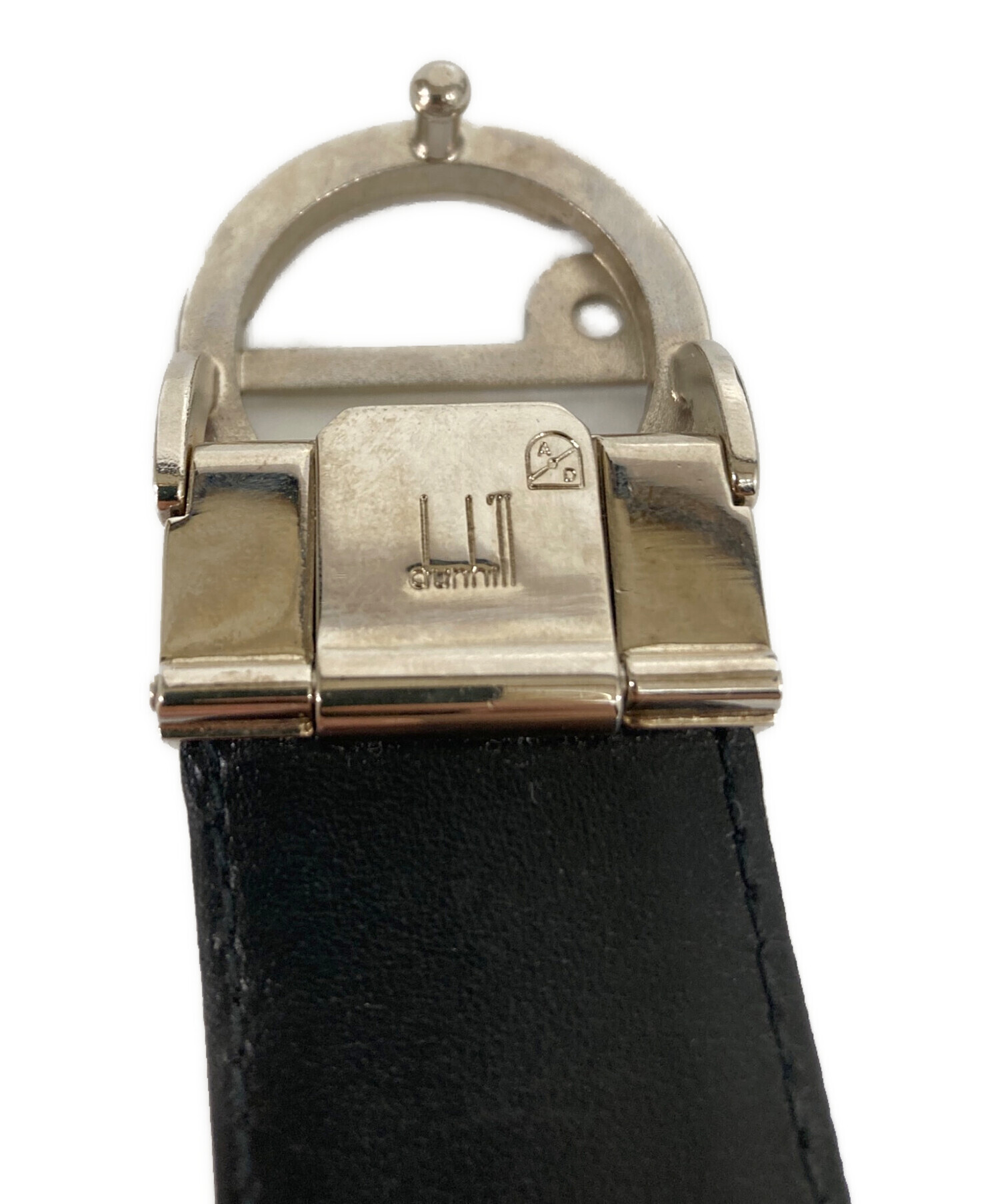 中古・古着通販】dunhill (ダンヒル) Dロゴレザーベルト ブラック