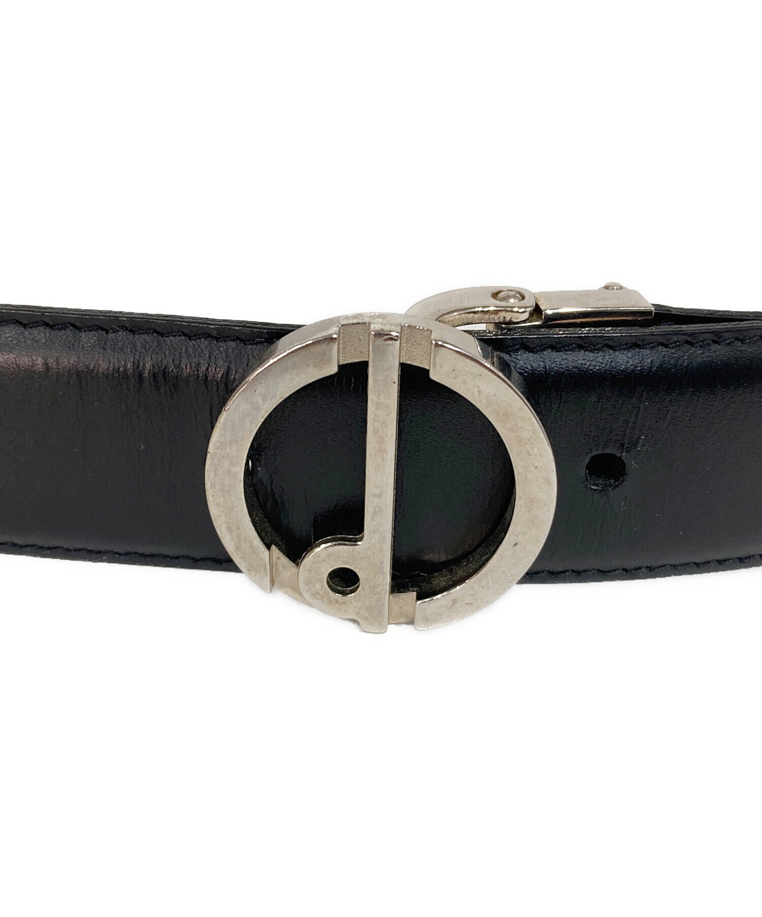 中古・古着通販】dunhill (ダンヒル) Dロゴレザーベルト ブラック