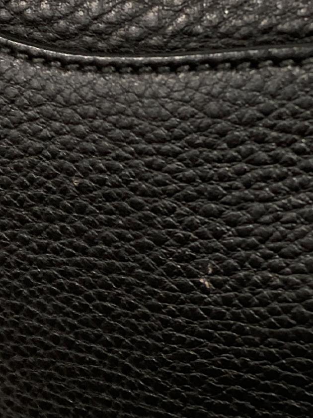 中古・古着通販】PRADA (プラダ) レザーロゴハンドバッグ ブラック