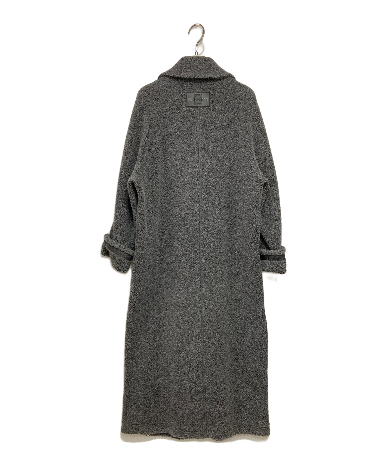 FENDI　グレー コート 中古・古着通販】FENDI (フェンディ) 90'sテディコート グレー サイズ