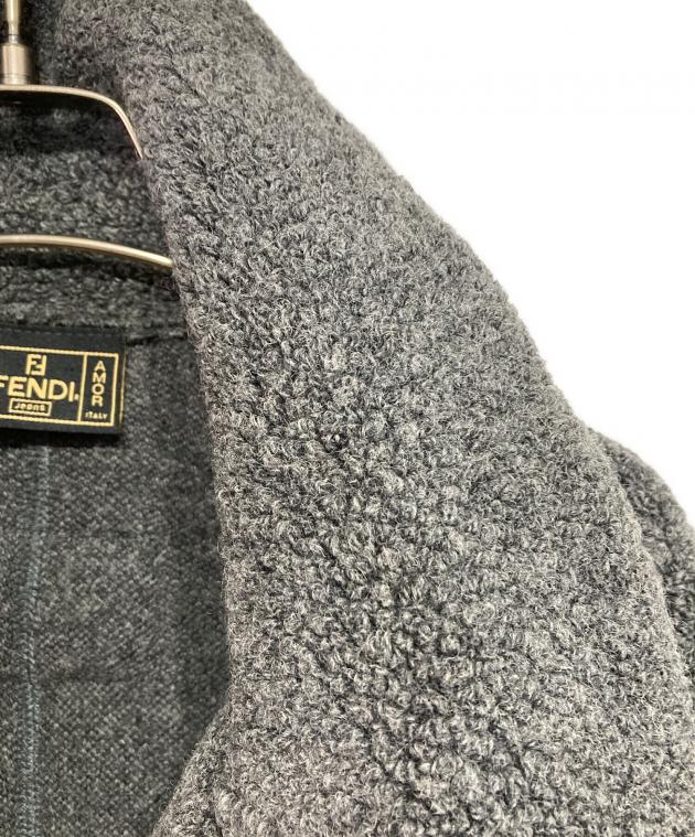 中古・古着通販】FENDI (フェンディ) 90'sテディコート グレー サイズ
