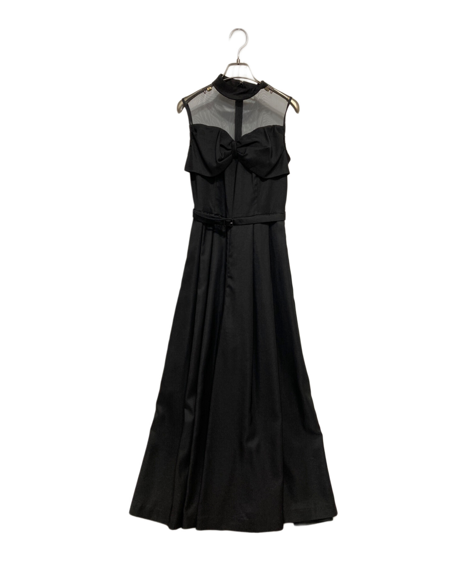 中古・古着通販】Ameri (アメリ) LADY BUSTIER ROMPERS DRESS ブラック