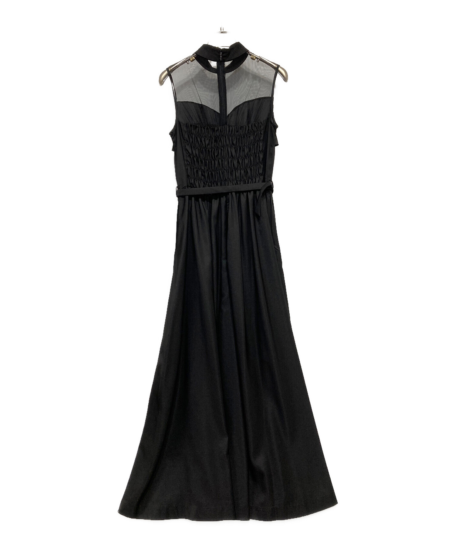 中古・古着通販】Ameri (アメリ) LADY BUSTIER ROMPERS DRESS ブラック