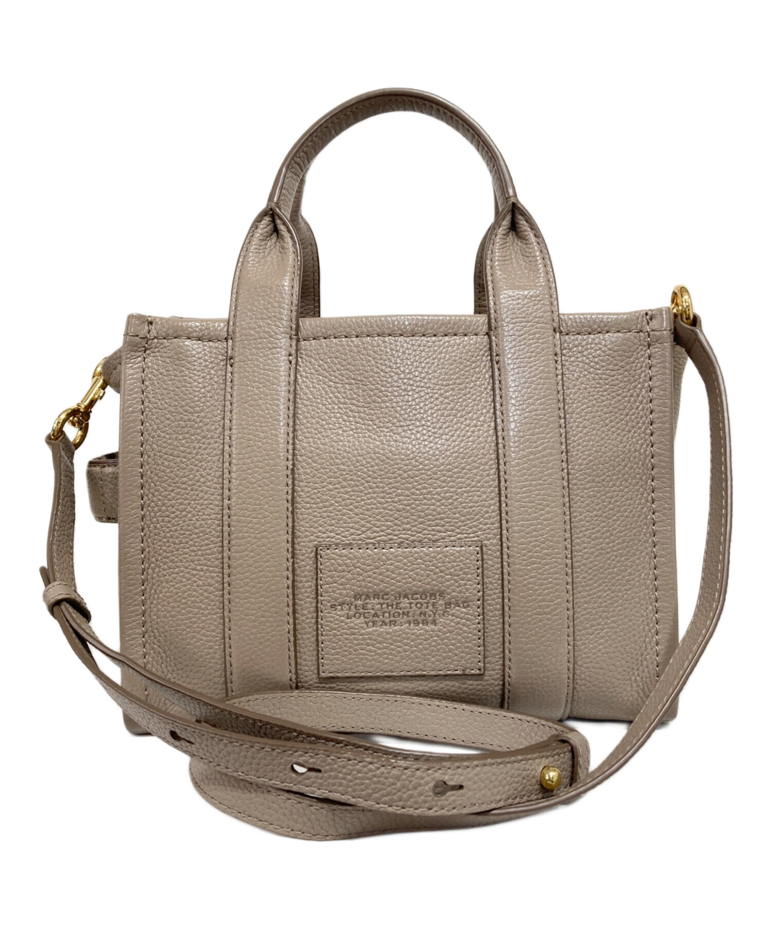 本物 マークジェイコブス MARC JACOBS 2WAY ショルダーバッグ ハンドバッグ レザー ライトグレー イエロー バッグ 中古 中古・古着通販】MARC JACOBS (マークジェイコブズ) ミニクルーザー