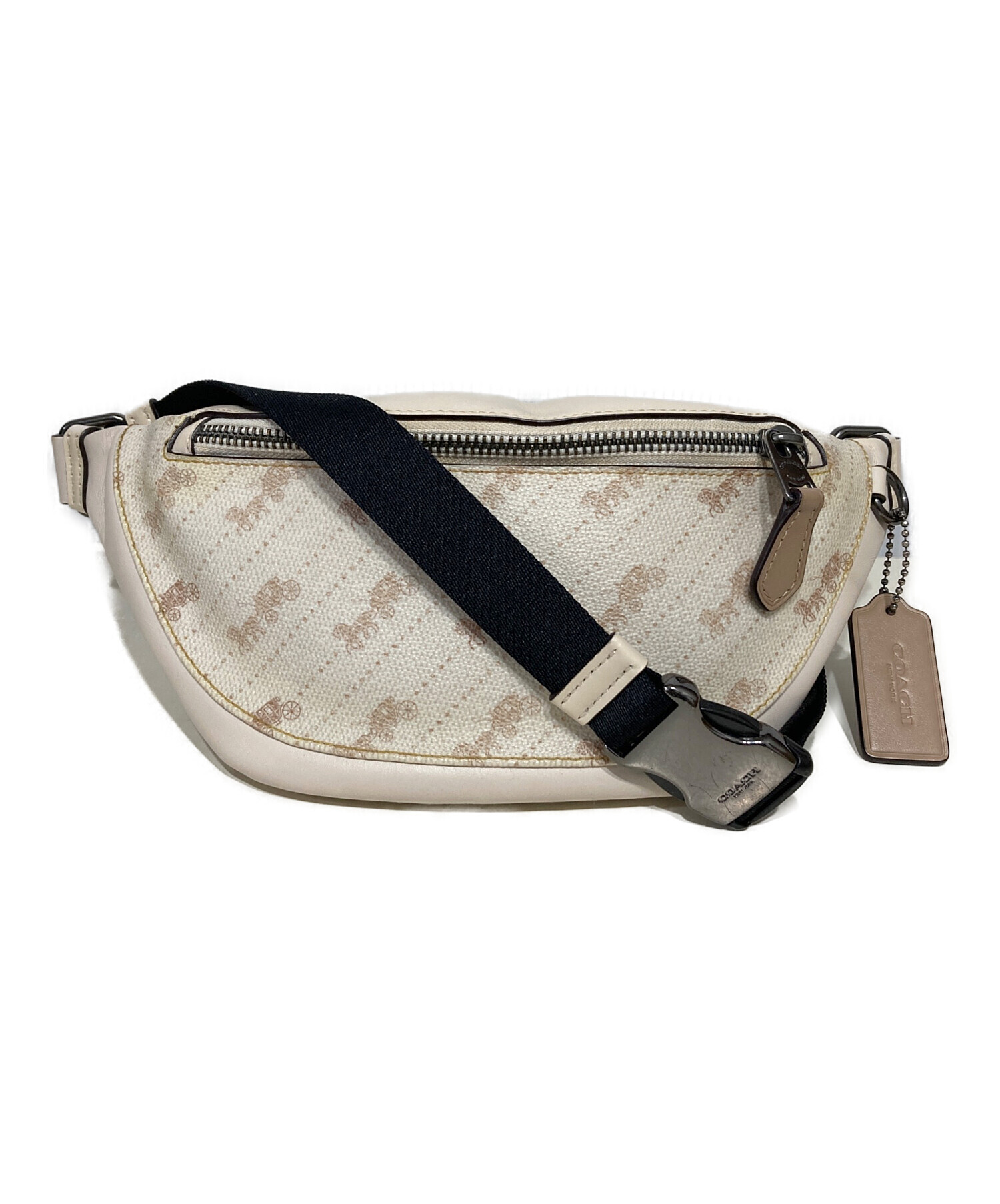 【メルカリではここだけ】COACH ボディーバック ウエストポーチ 馬車柄 中古・古着通販】COACH (コーチ) 馬車柄 ショルダーボディバッグ