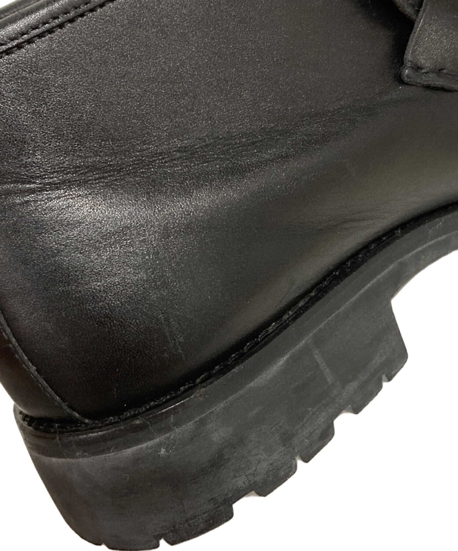 中古・古着通販】GUCCI (グッチ) ホースビットチャッカブーツ ブラック