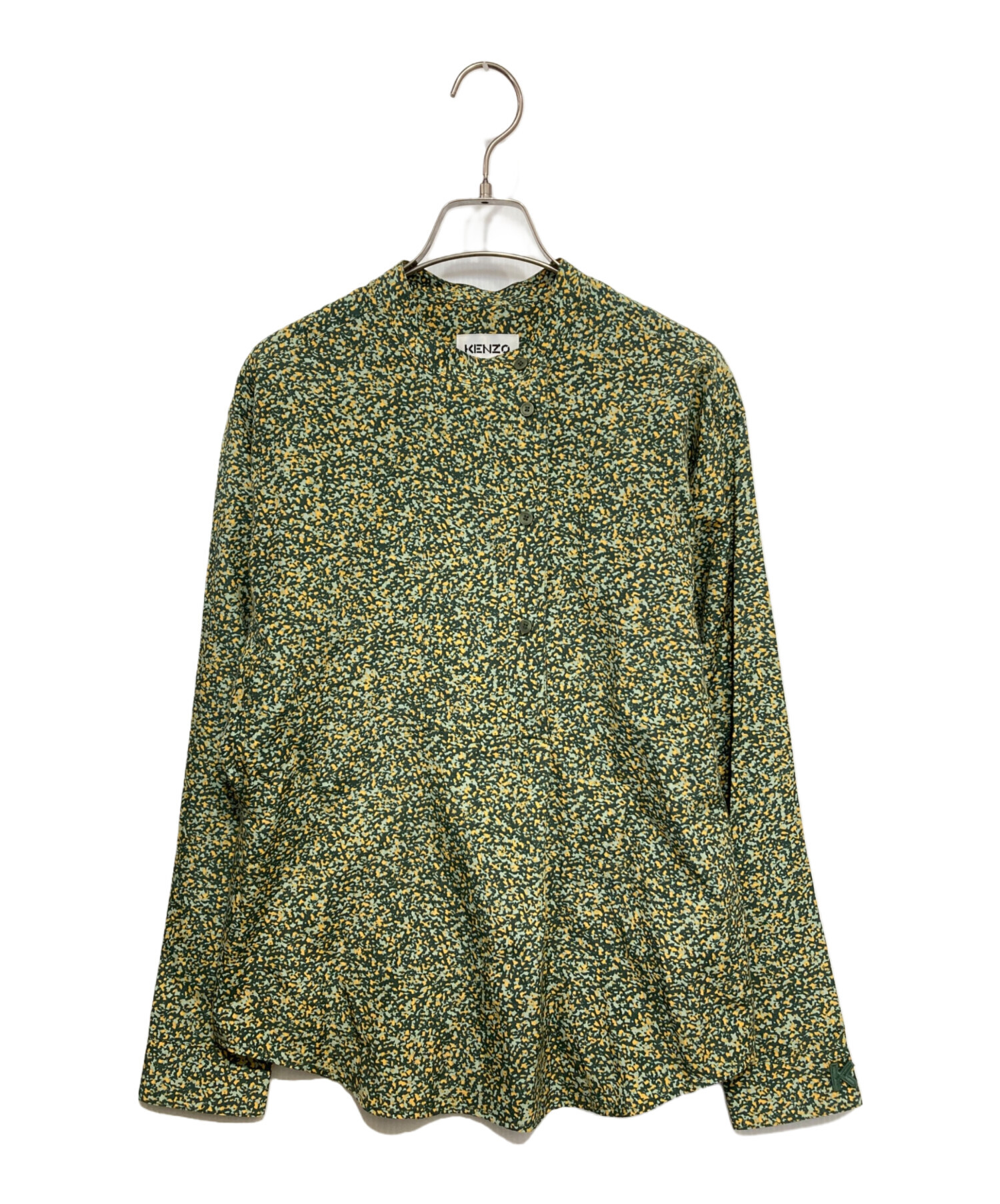 中古・古着通販】KENZO (ケンゾー) 総柄ブラウス グリーン サイズ:36