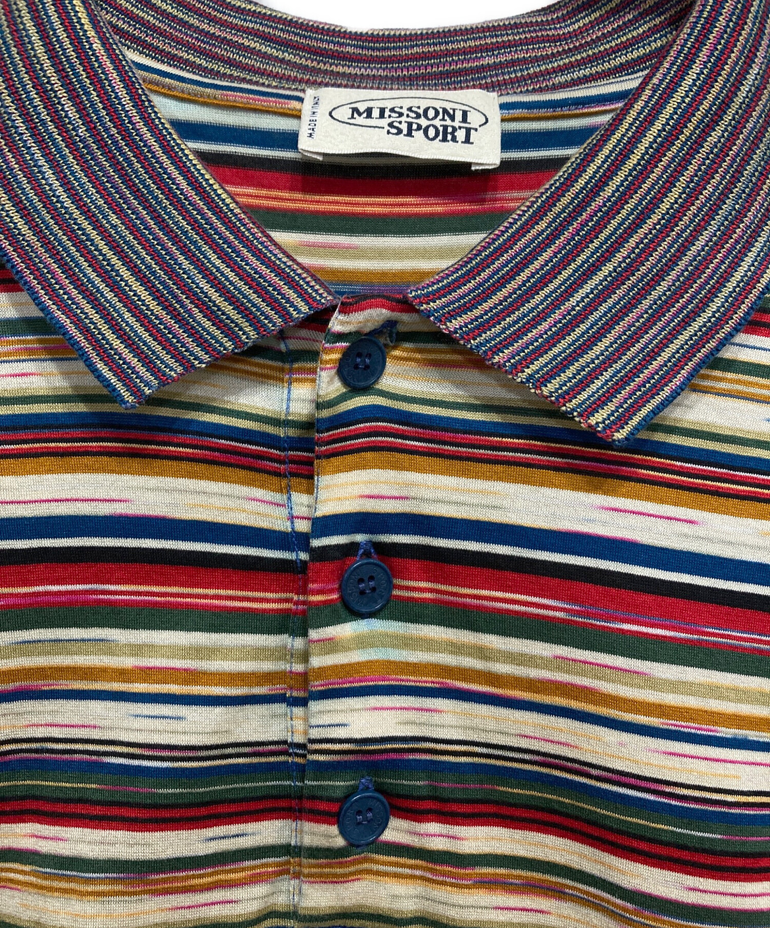 【初期】MISSONI SPORT イタリア製 cotton 100 % 中古・古着通販】missoni sports (ミッソーニスポーツ) マルチボーダー