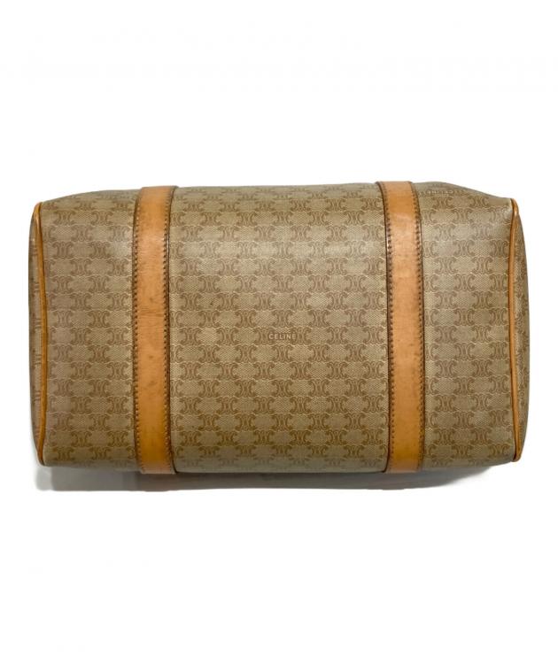 CELINE (セリーヌ) マカダムミニボストンバッグ ベージュ 極美品・付属 