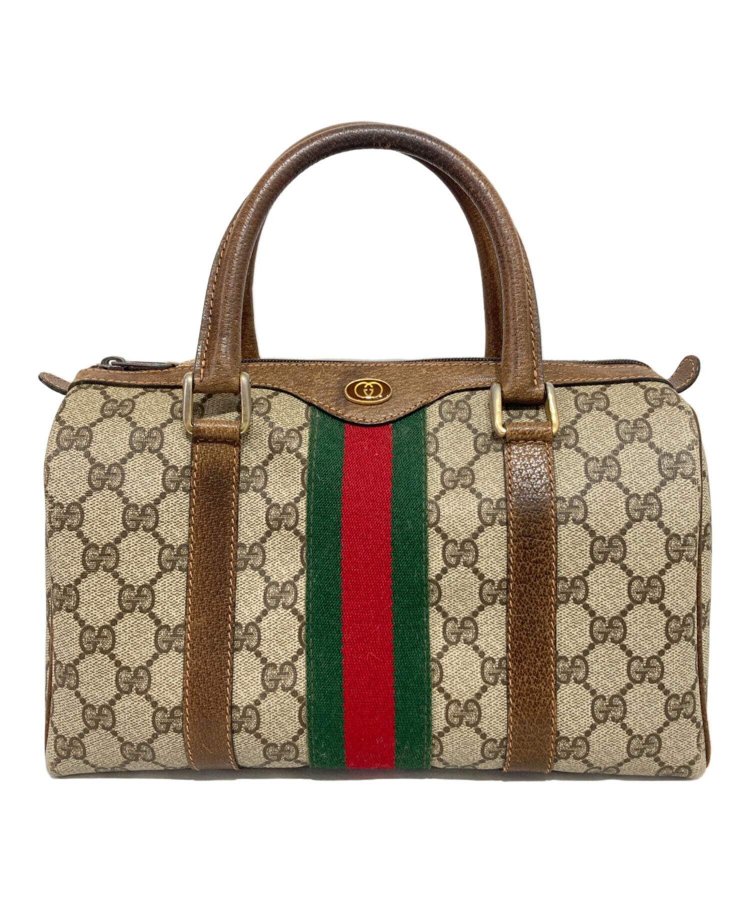 中古・古着通販】GUCCI (グッチ) ハンドバッグ ベージュ｜ブランド 