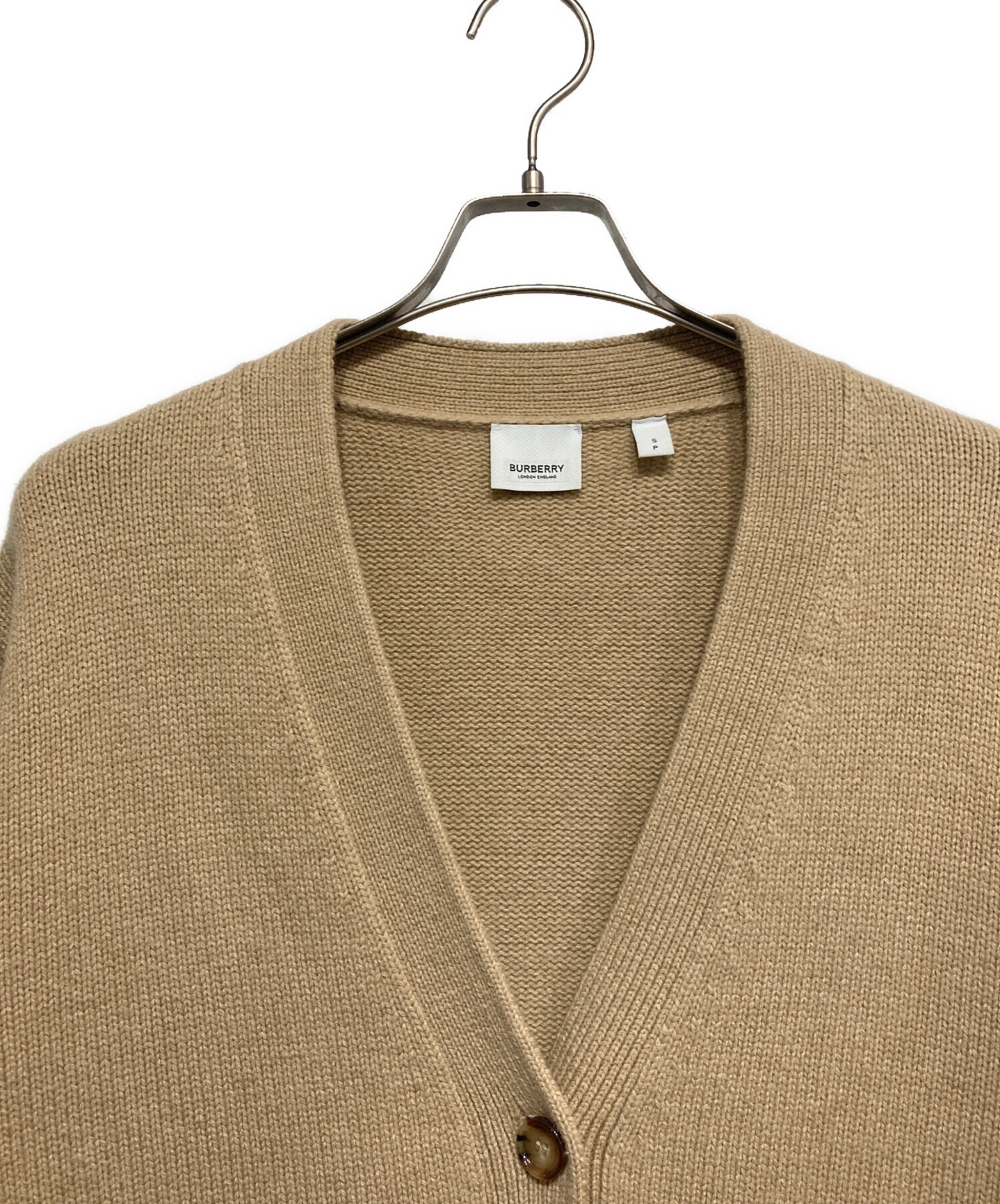 BURBERRY BRIT カーディガン ベージュ L 中古・古着通販】BURBERRY LONDON (バーバリーロンドン) Vネック