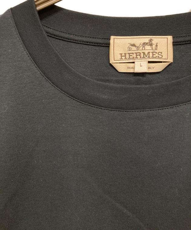 中古・古着通販】HERMES (エルメス) H'Cheval Tシャツ ネイビー サイズ