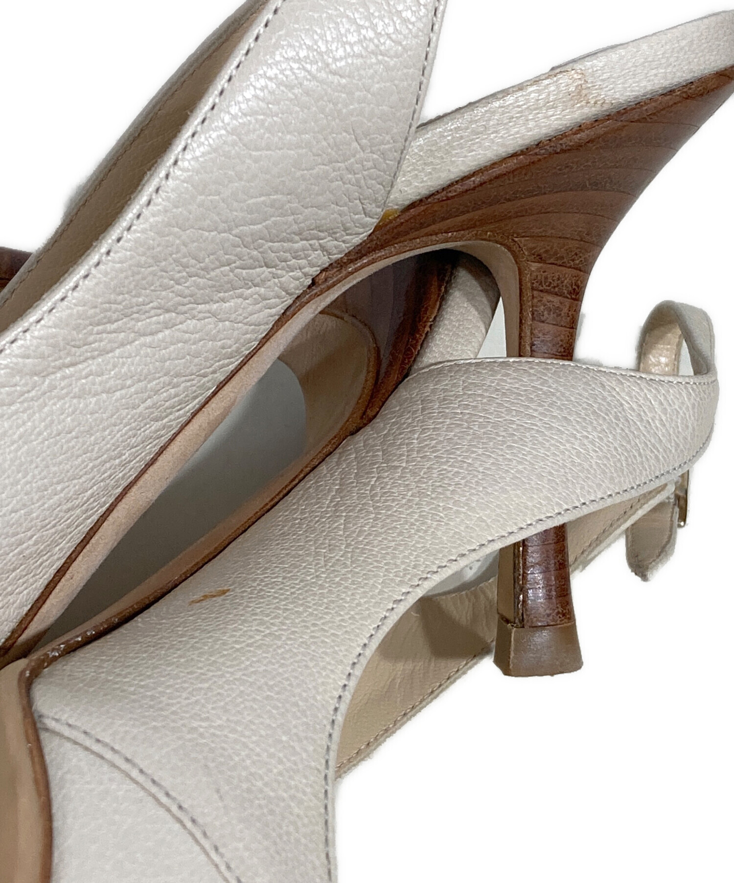 中古・古着通販】JIMMY CHOO (ジミーチュウ) パンプス ベージュ サイズ