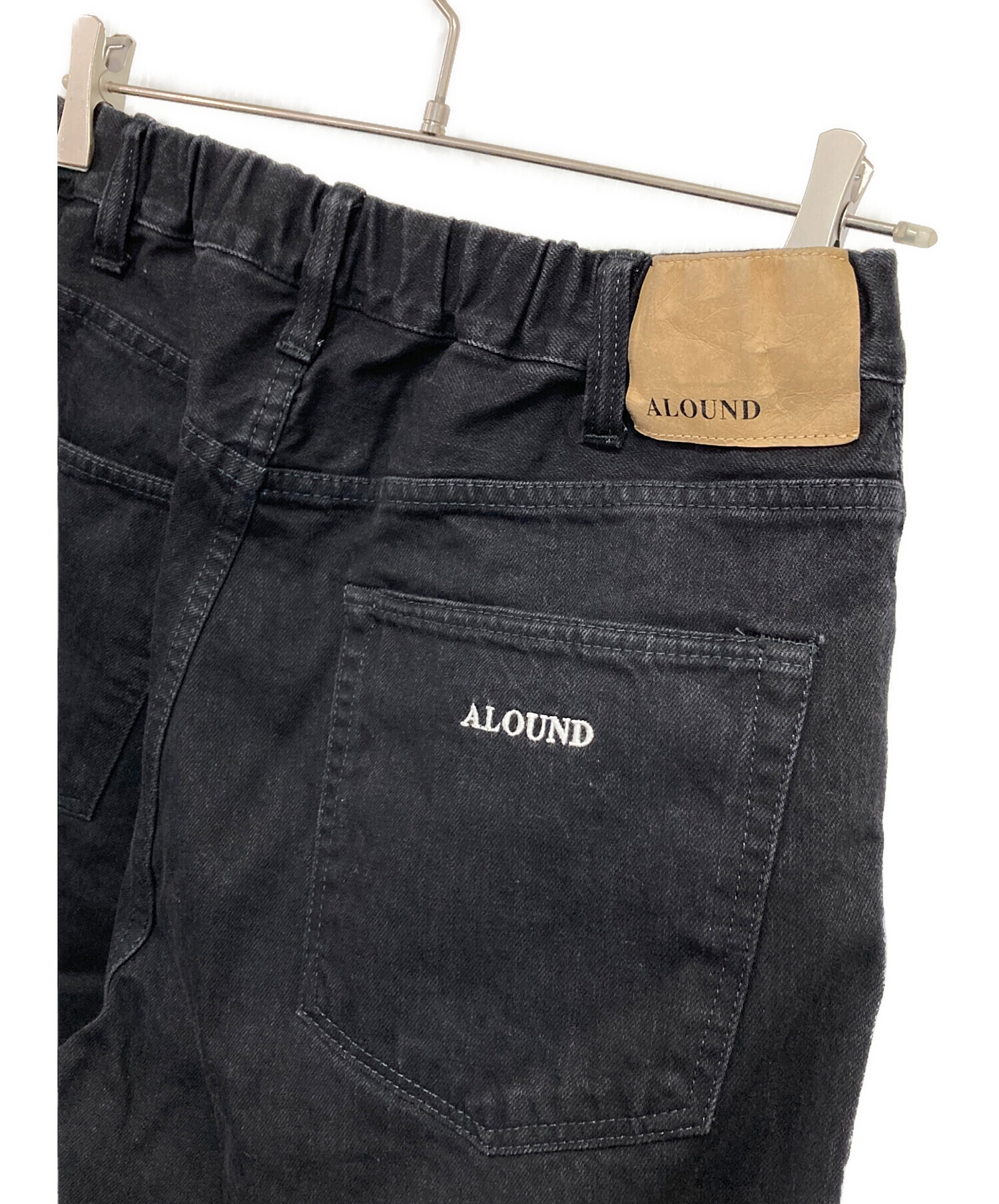 中古・古着通販】ALOUND (アラウンド) デニムパンツ ブラック サイズ:M