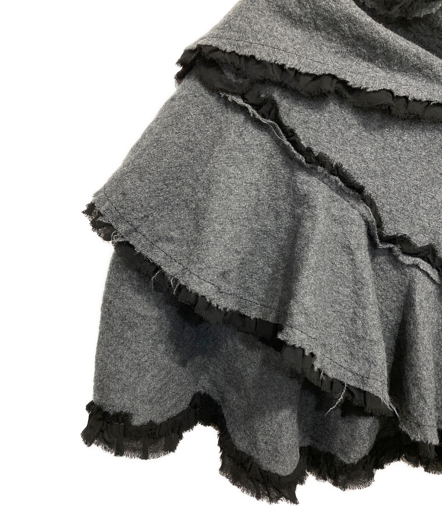 トリココムデギャルソン 毛100% 美品 ボレロ S 濃紺 ポンチョ 中古・古着通販】tricot COMME des GARCONS (トリココムデギャルソン