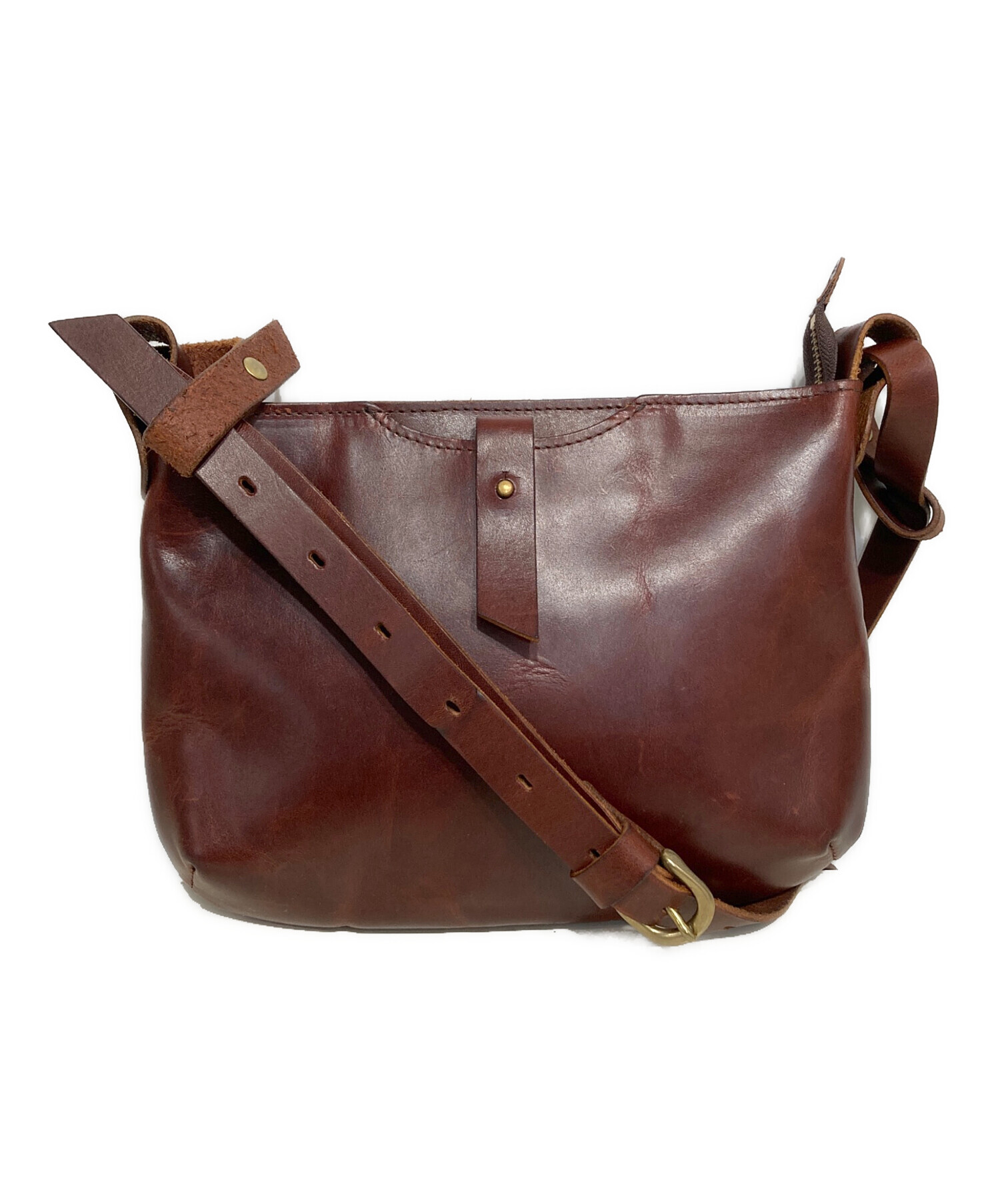 中古・古着通販】SLOW&CO (スロウアンドコー) レザーショルダーバッグ