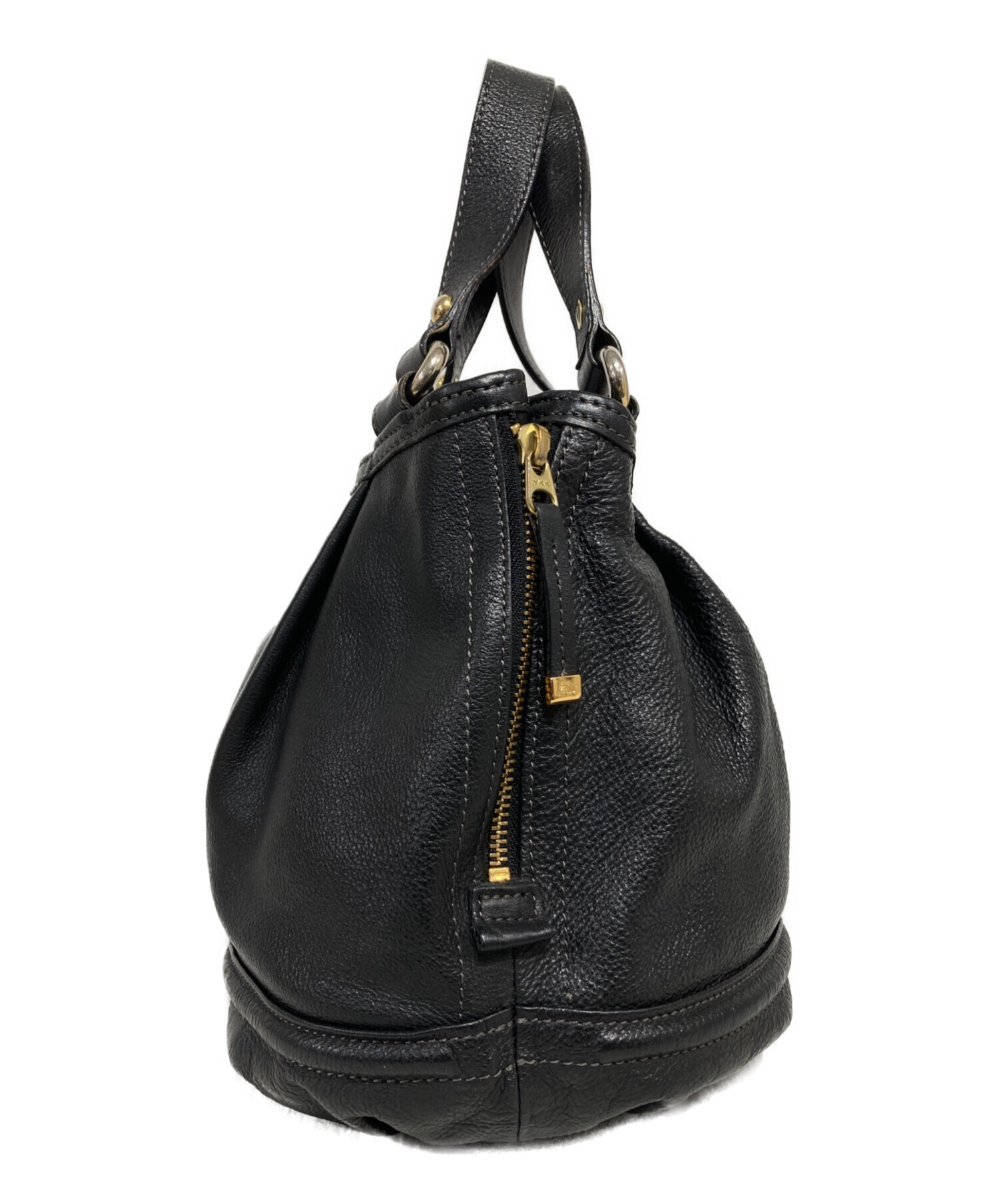 希少美品バーバリーブルーレーベル レザーミニハンドバッグ ショルダー2way 黒 中古・古着通販】BURBERRY BLUE LABEL (バーバリー ブルー レーベル