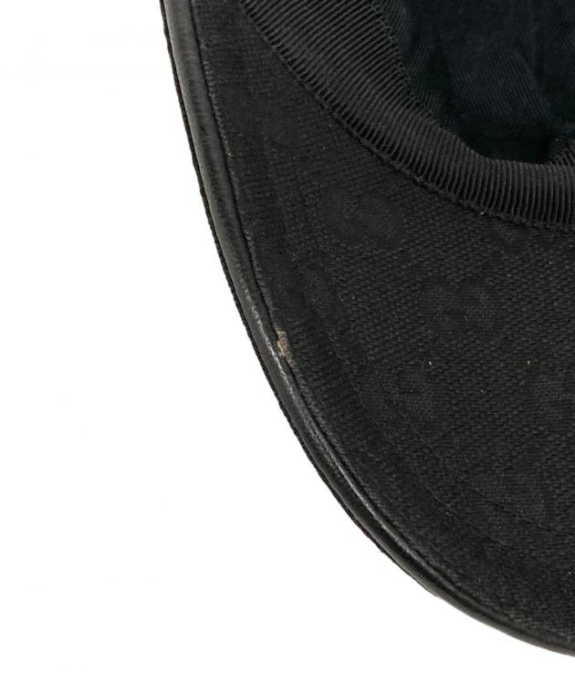 中古・古着通販】GUCCI (グッチ) キャップ ブラック サイズ:L/59