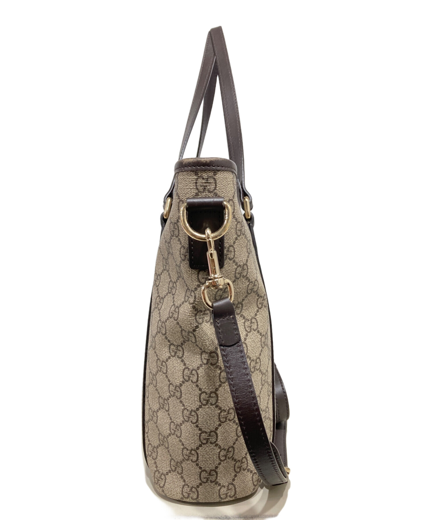 中古・古着通販】GUCCI (グッチ) GGスプリーム 2WAYトートバッグ