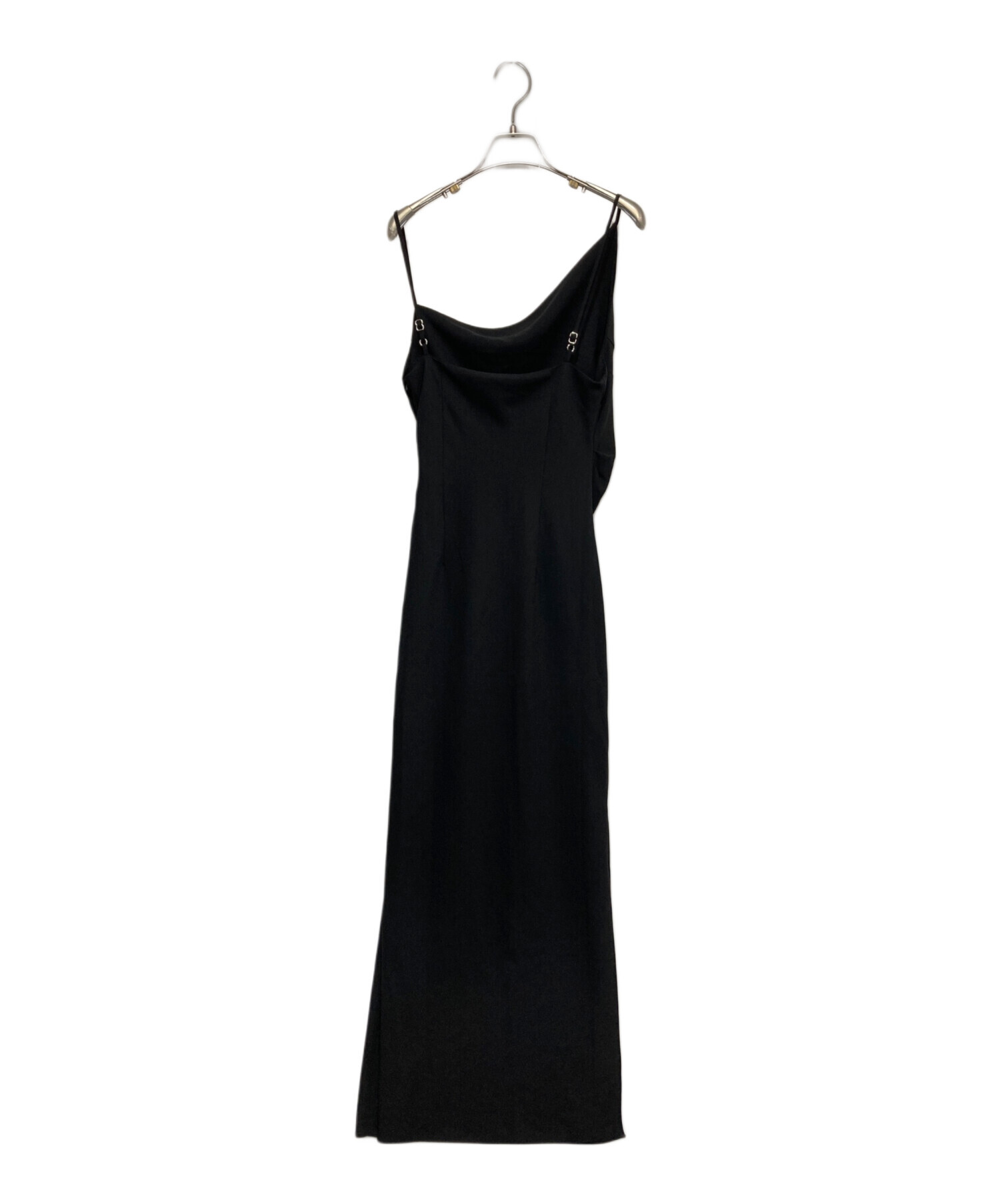 celon ベロアアシンメトリードレープキャミドレス 中古・古着通販】maison celon (メゾンセロン) asymmetry drape cami