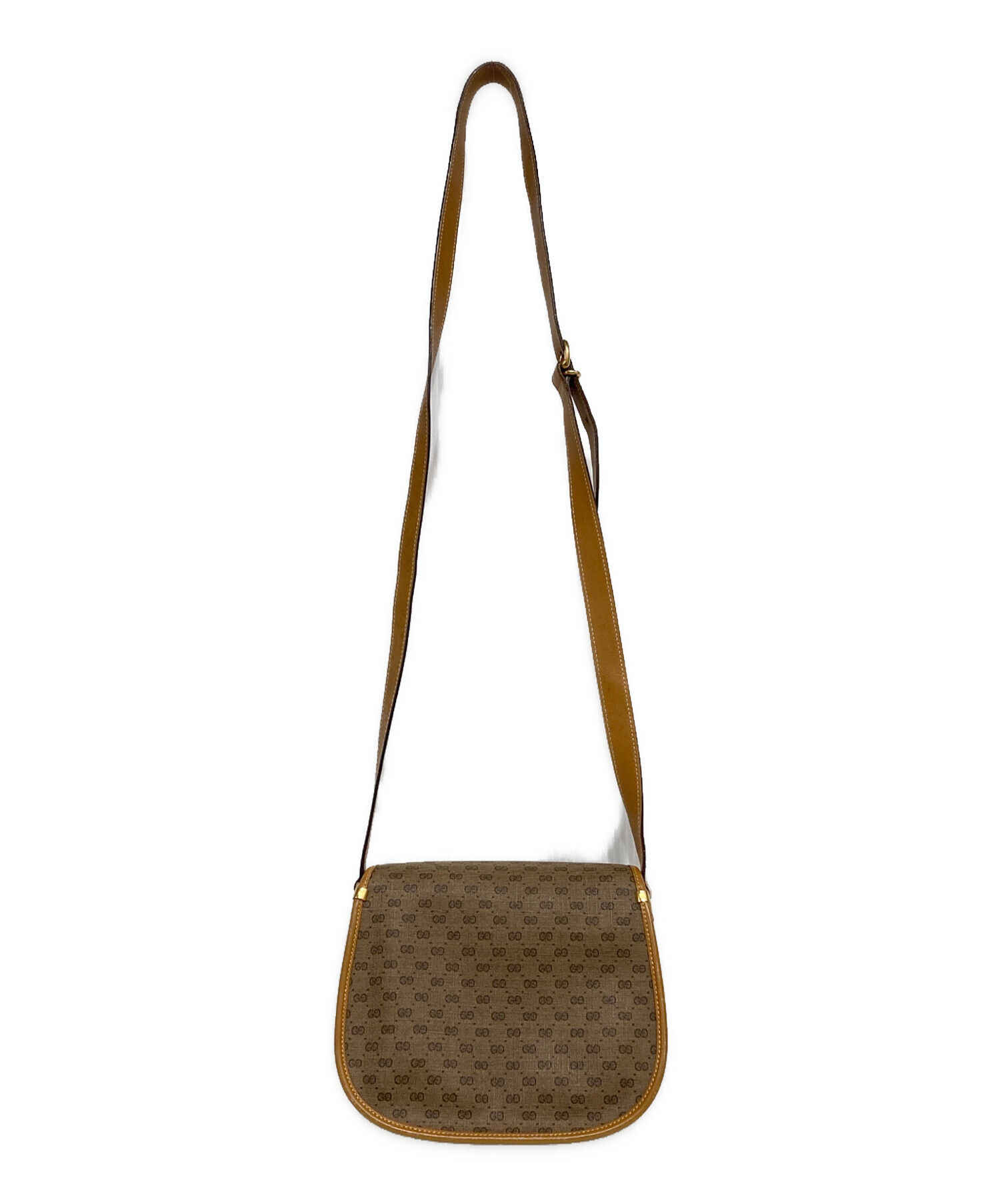 GUCCI インターロッキング ショルダーバッグ 中古・古着通販】GUCCI (グッチ) インターロッキングマイクロGG