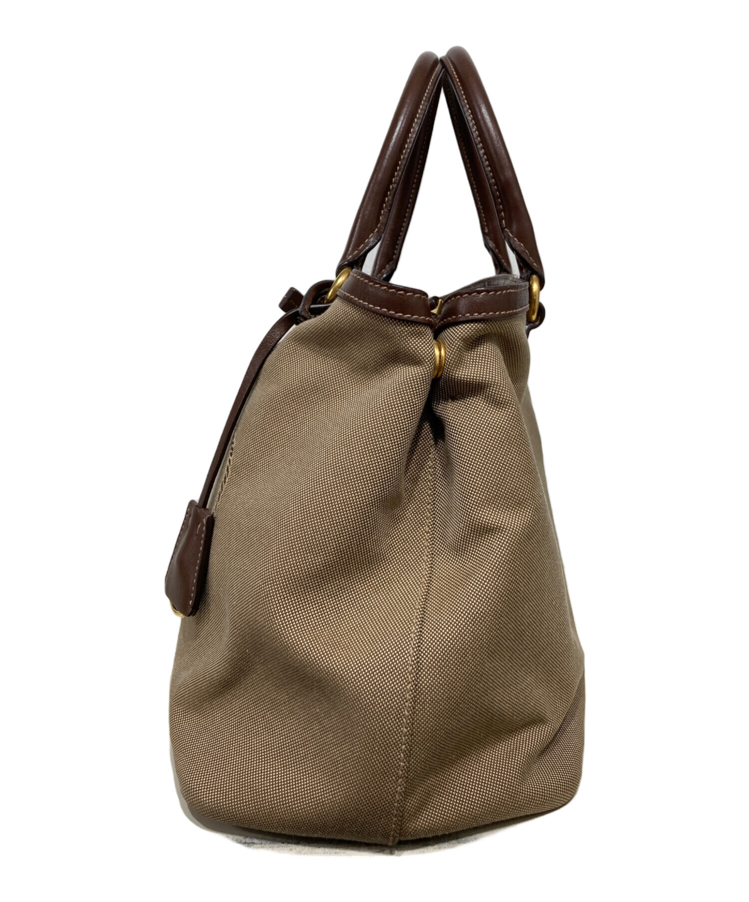 中古・古着通販】PRADA (プラダ) ロゴジャガード ハンドバッグ
