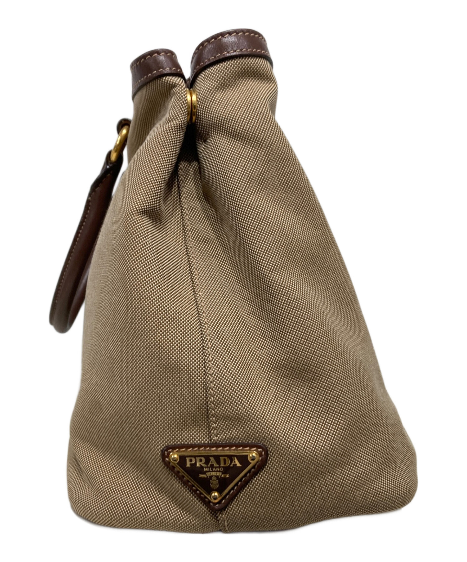 中古・古着通販】PRADA (プラダ) ロゴジャガード ハンドバッグ