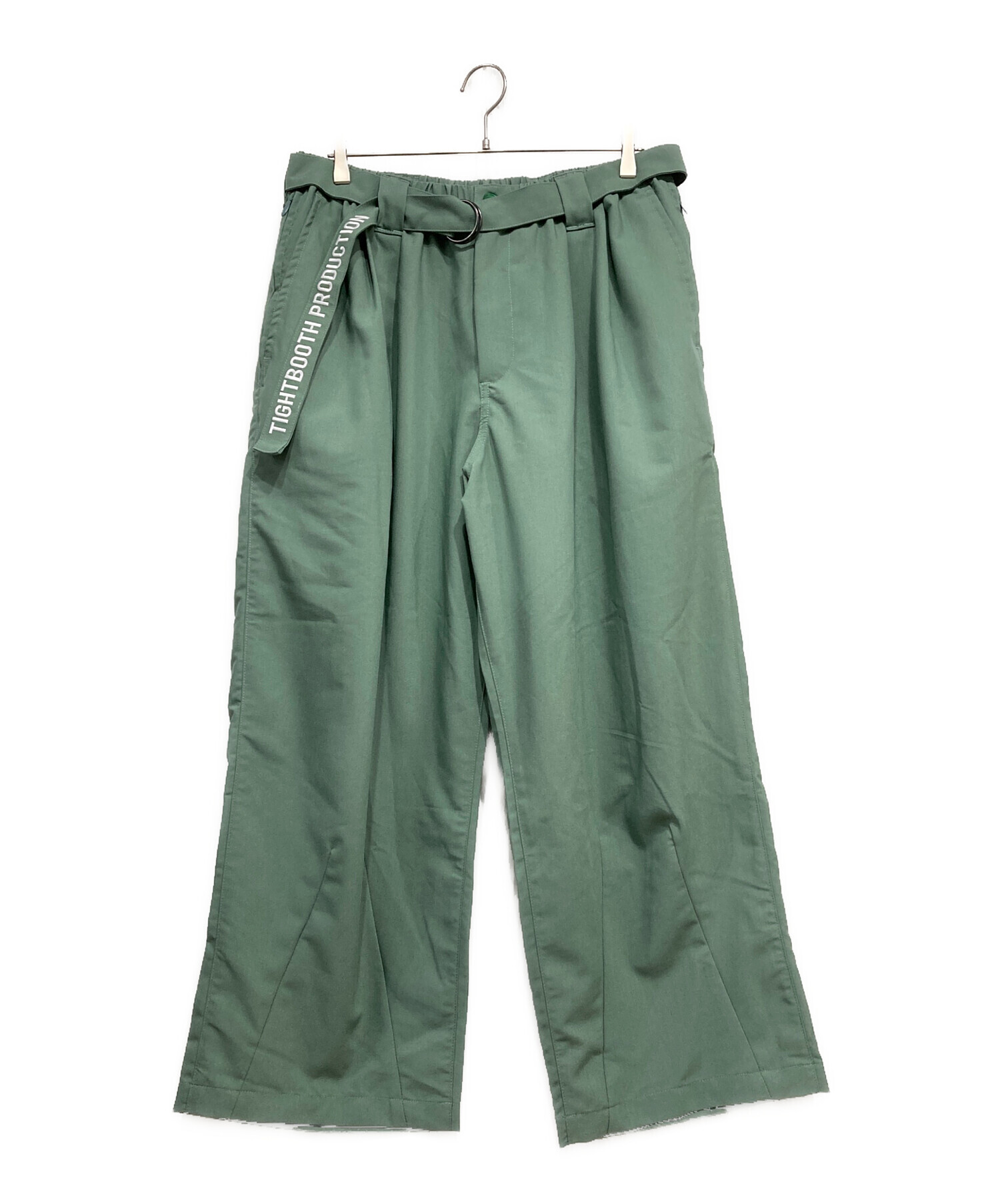 TIGHTBOOTH PRODUCTION スラックス XL オリーブグリーン 中古・古着通販】TIGHTBOOTH PRODUCTION (タイトブースプロダクション