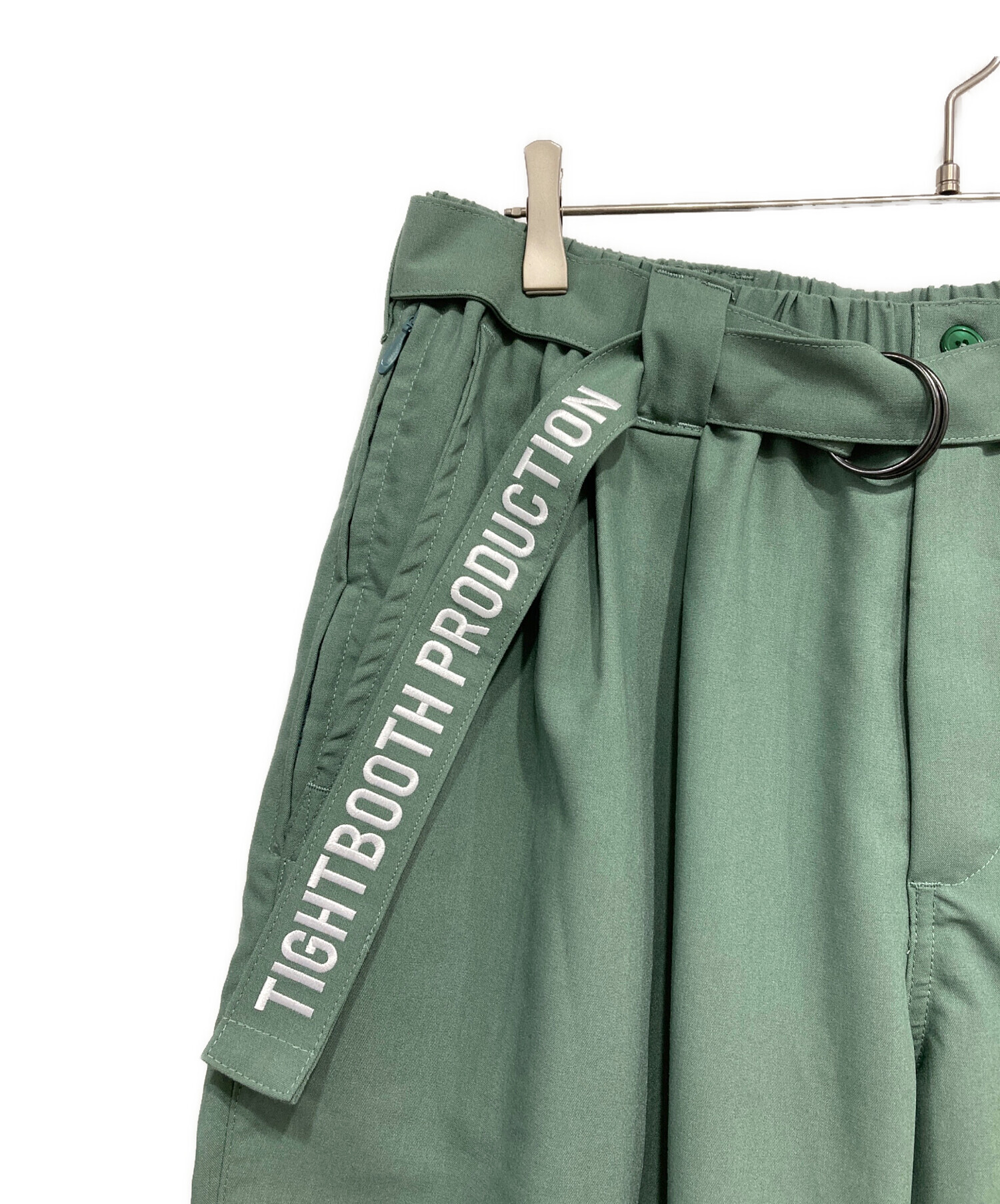 TIGHTBOOTH PRODUCTION スラックス XL オリーブグリーン 中古・古着通販】TIGHTBOOTH PRODUCTION (タイトブースプロダクション
